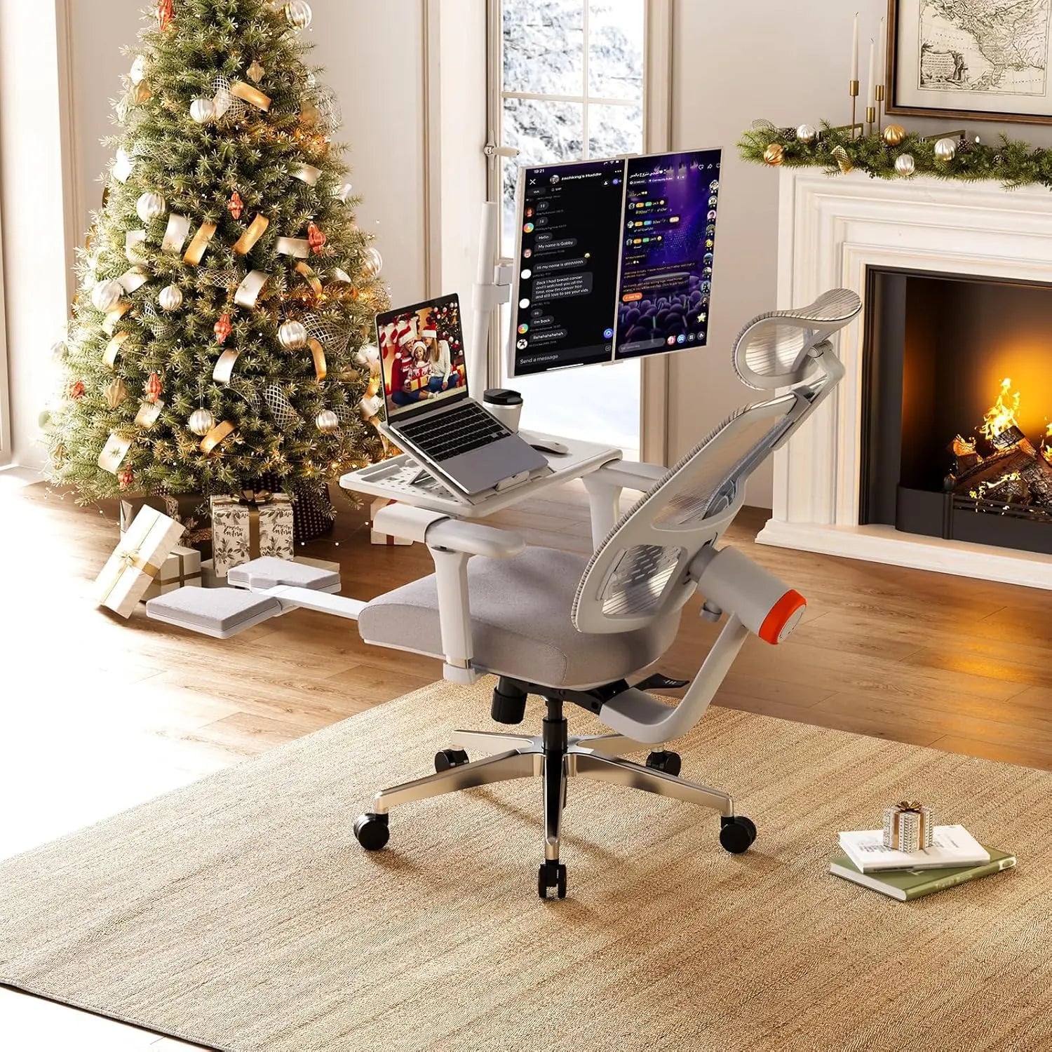 Drogo Bold PosturePro Ergonomic Office Chair with Laptop Tray for Work from Home Galaxy Incorporation