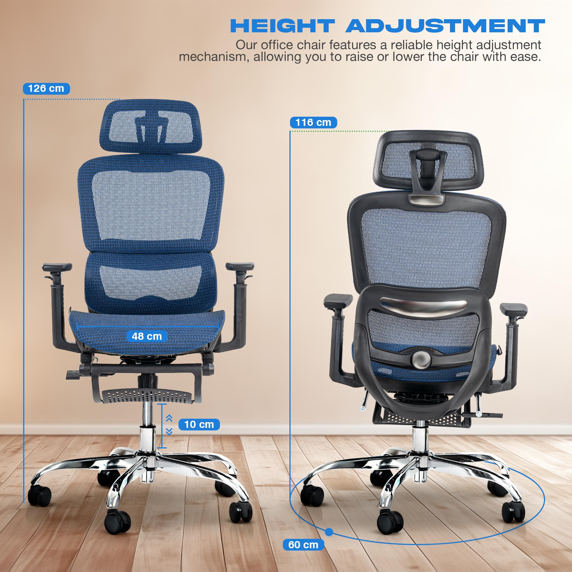 Drogo ProFlex Ergonomic Office Chair for Work from Home