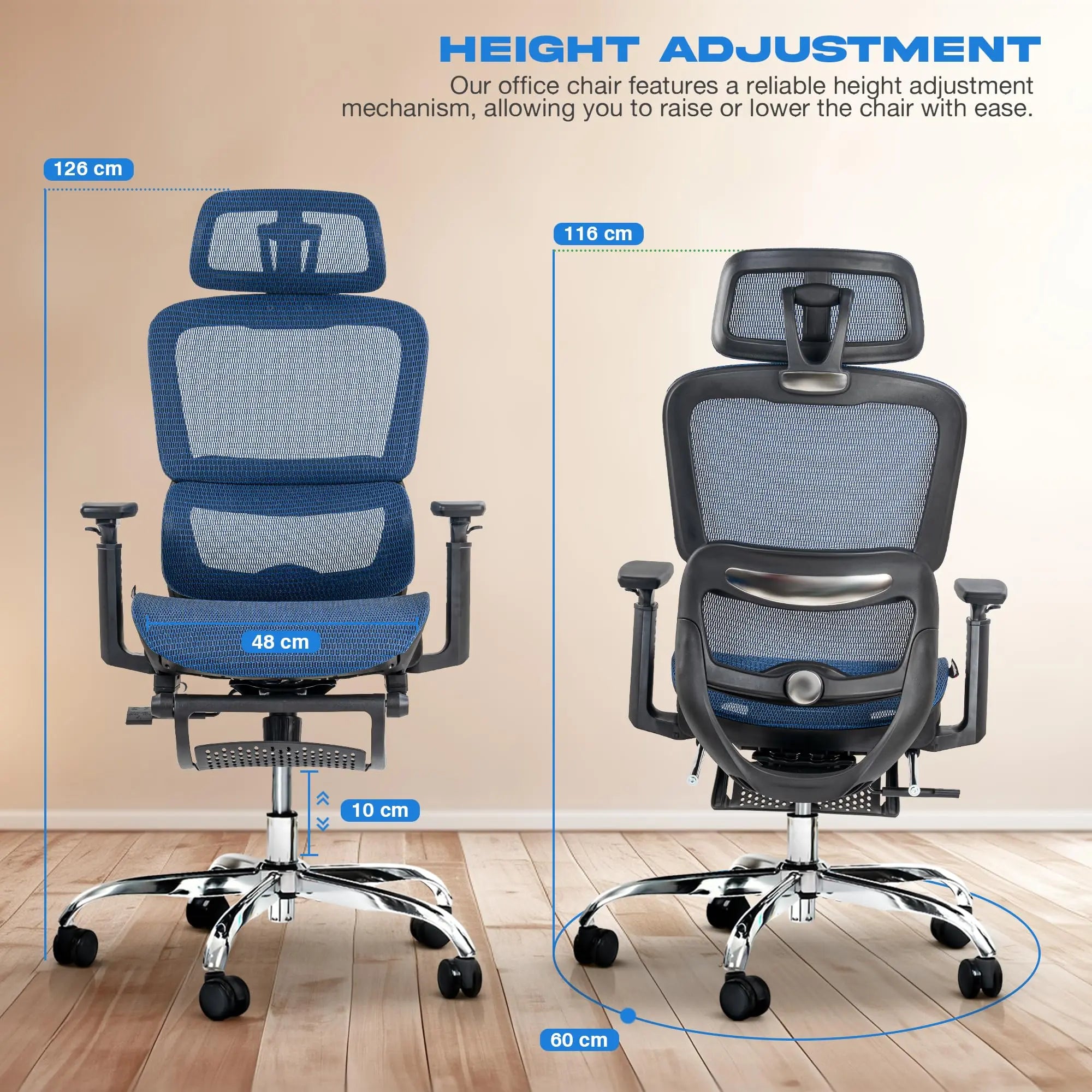 Drogo ProFlex Ergonomic Office Chair for Work from Home Galaxy Incorporation