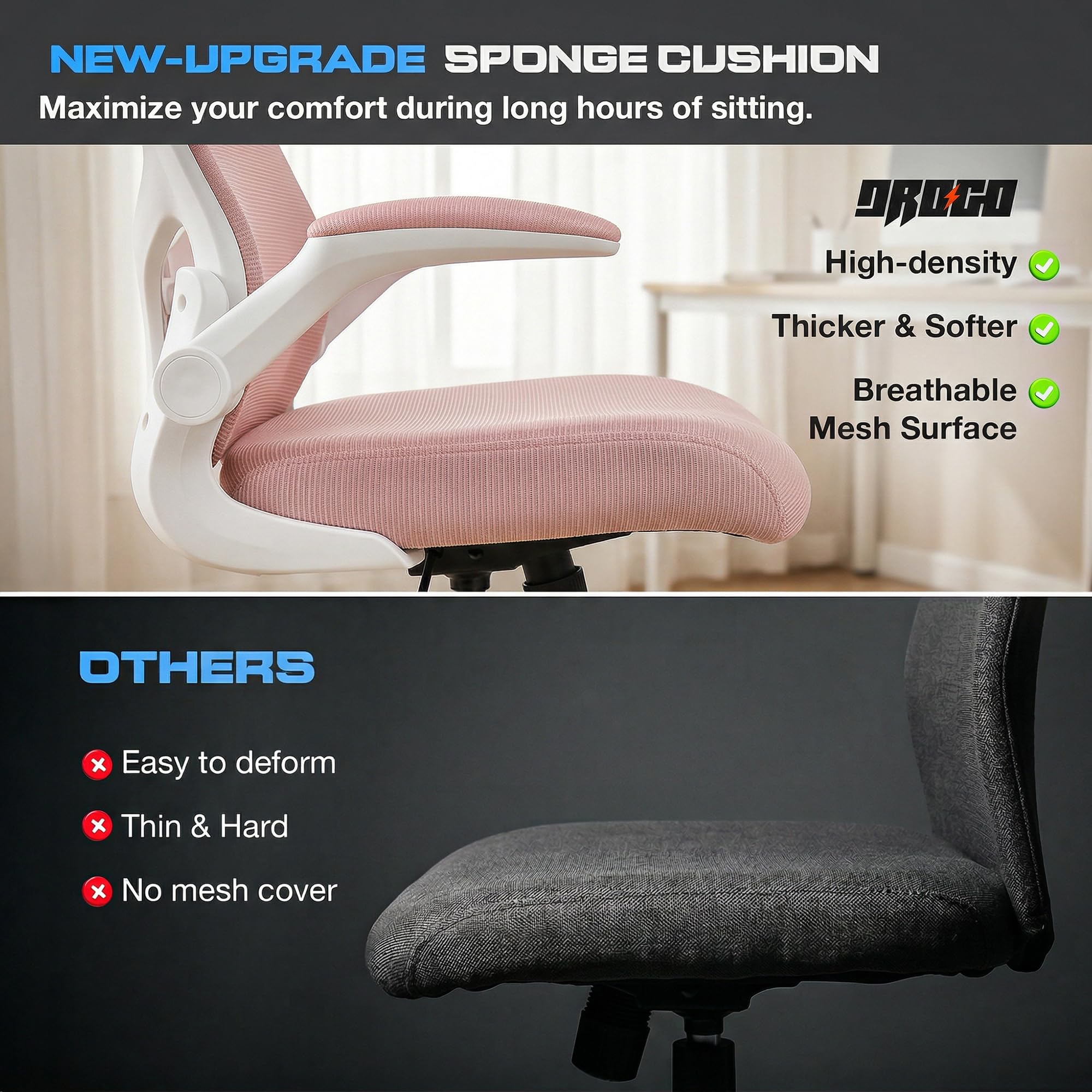 Drogo Marshal Lite Ergonomic Office Chair for Work from Home