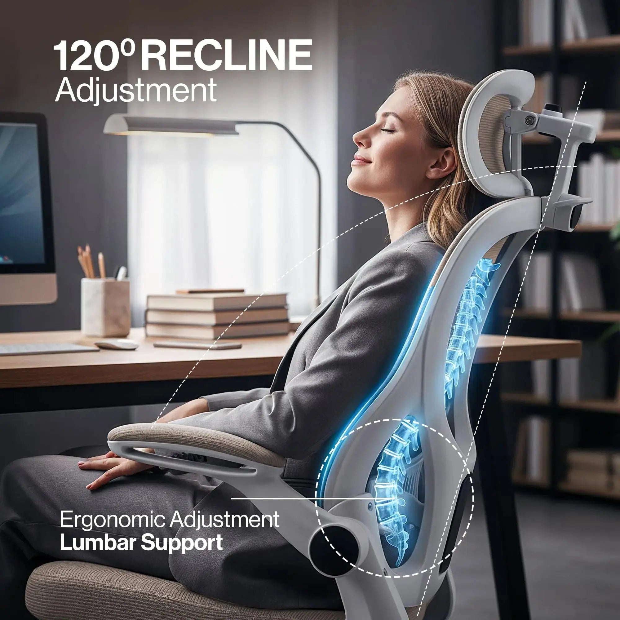 Drogo ErgoFlex Ergonomic Office Chair for Work from Home with Breathable Mesh, Flip-up Armrest Drogo Ergonomics