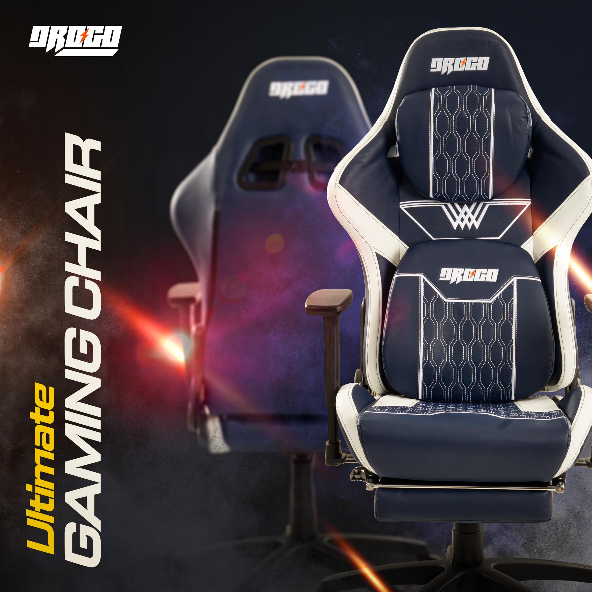 Drogo Matrix Series Multi-Purpose Ergonomic Gaming Chair with Adjustable Seat Height