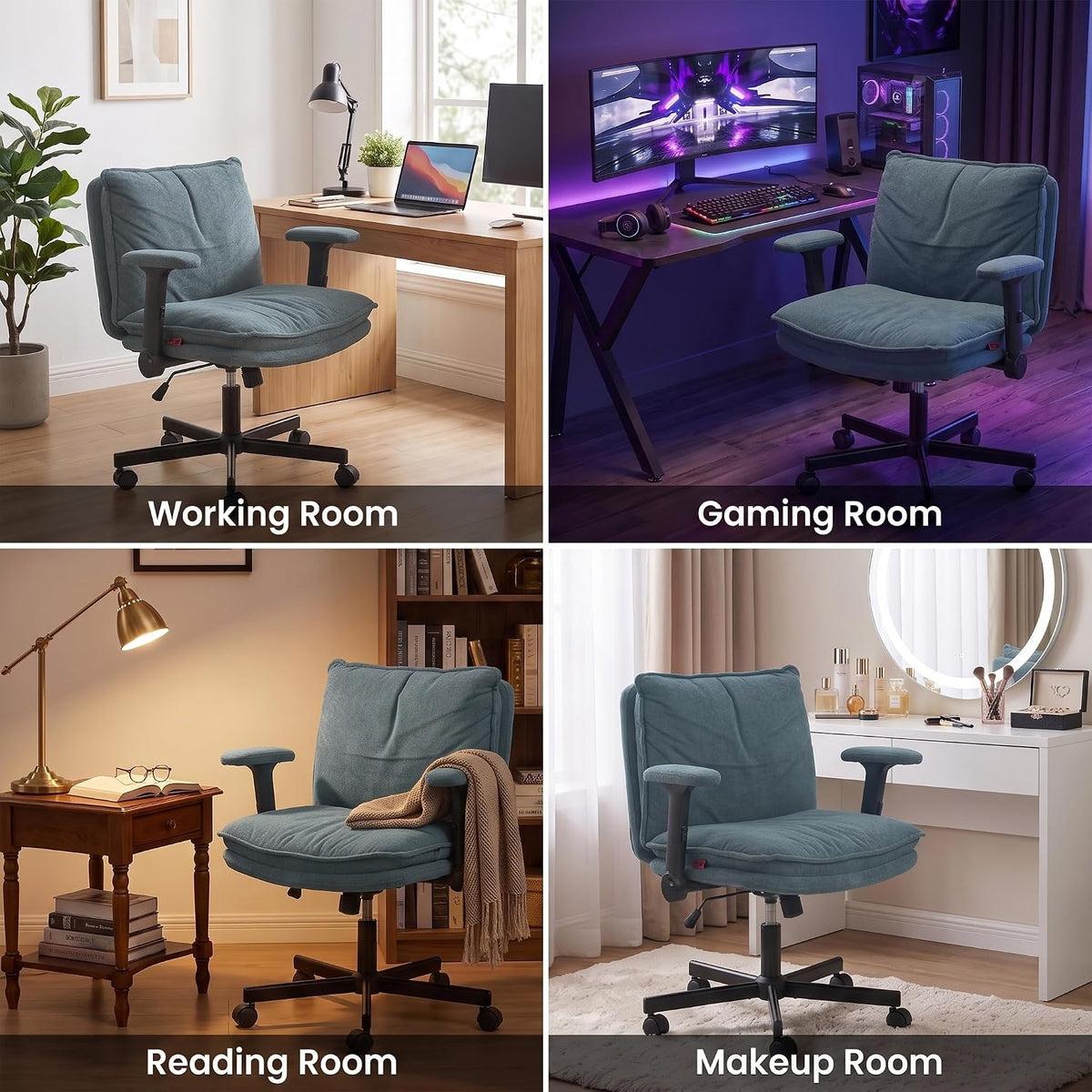 Zen Pro Cross Legged Office Chair (Grey)
