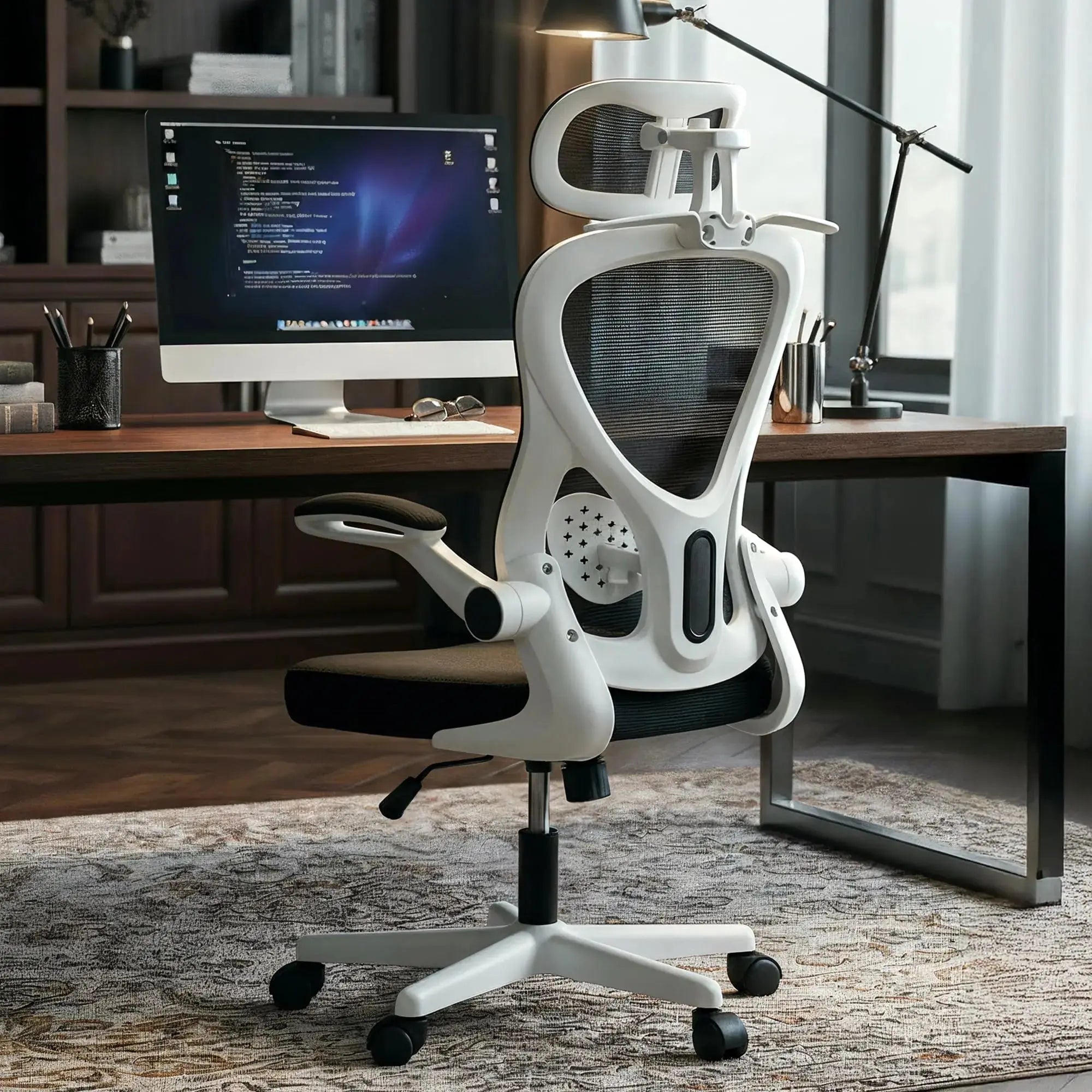 Drogo ErgoFlex Ergonomic Office Chair for Work from Home with Breathable Mesh, Flip-up Armrest Drogo Ergonomics
