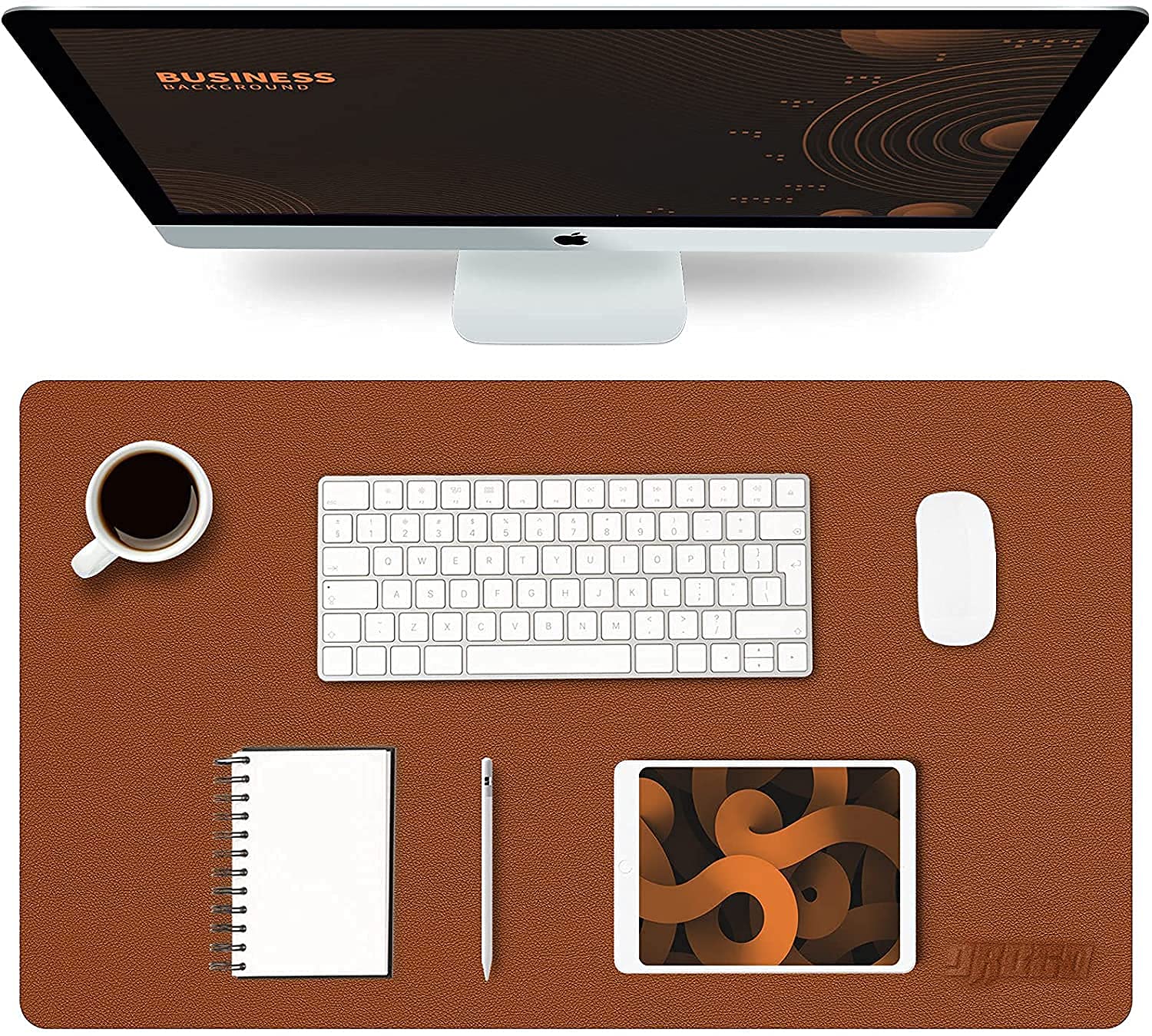 Drogo Dual-Sided Vegan Leather Mouse Pad Desk Mat for Office/Gaming (90x45cm)