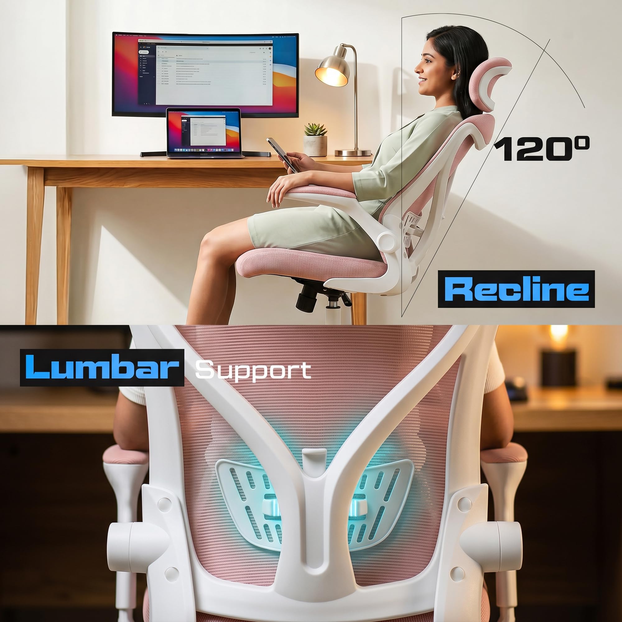 Drogo Marshal Lite Ergonomic Office Chair for Work from Home