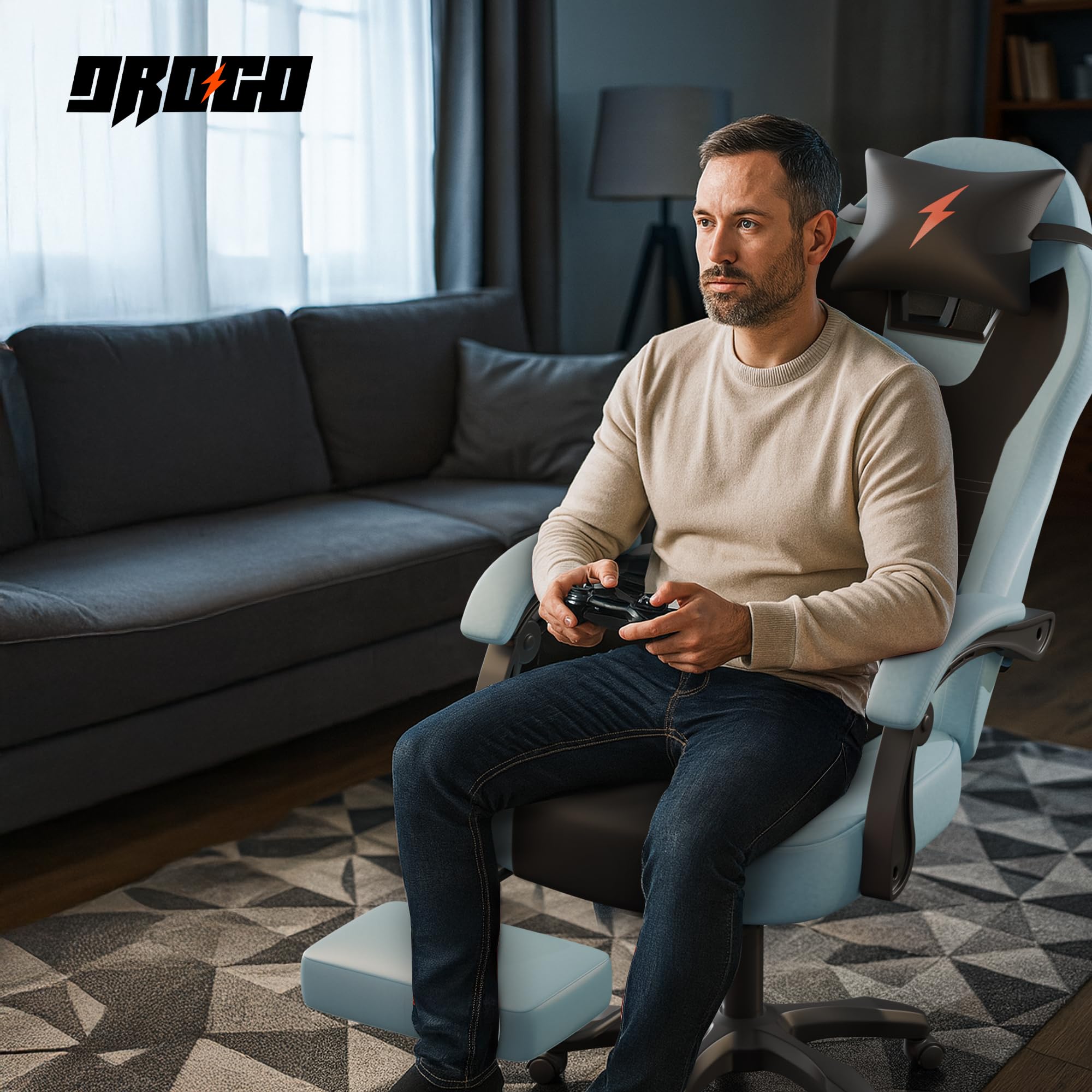 Drogo Aura Ergonomic Gaming Chair with Premium PU Leather Fabric