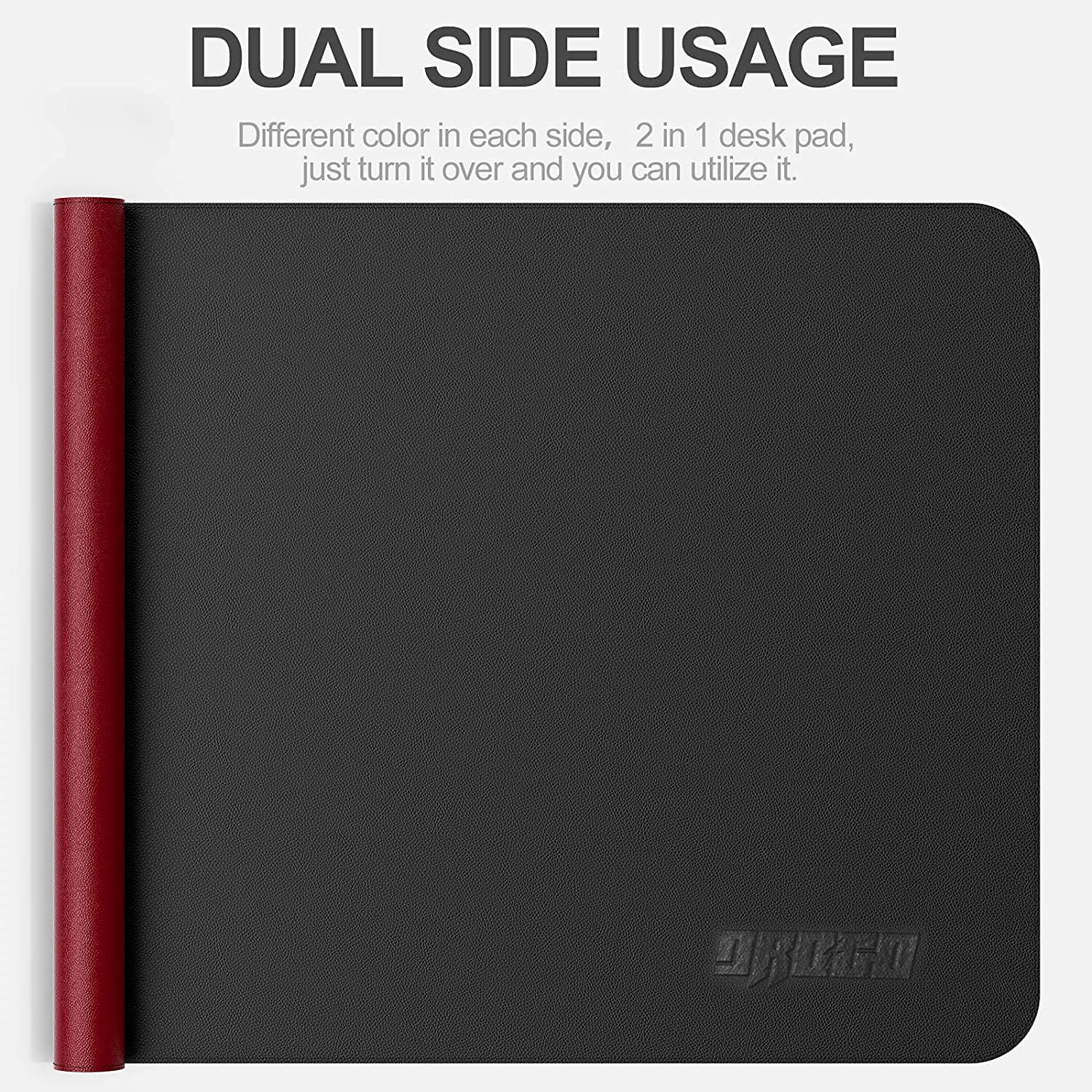 Drogo Dual-Sided Vegan Leather Mouse Pad Desk Mat for Office/Gaming (80x40cm)