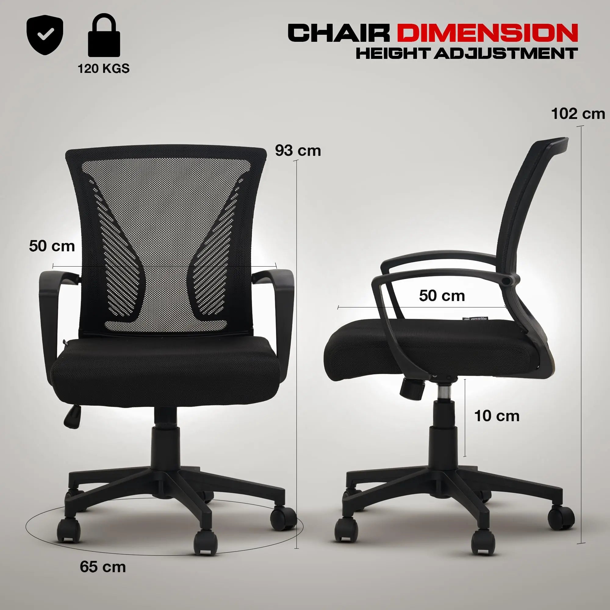 Drogo ComfortWing Ergonomic Office Chair for Work from Home Desk Chair Drogo India