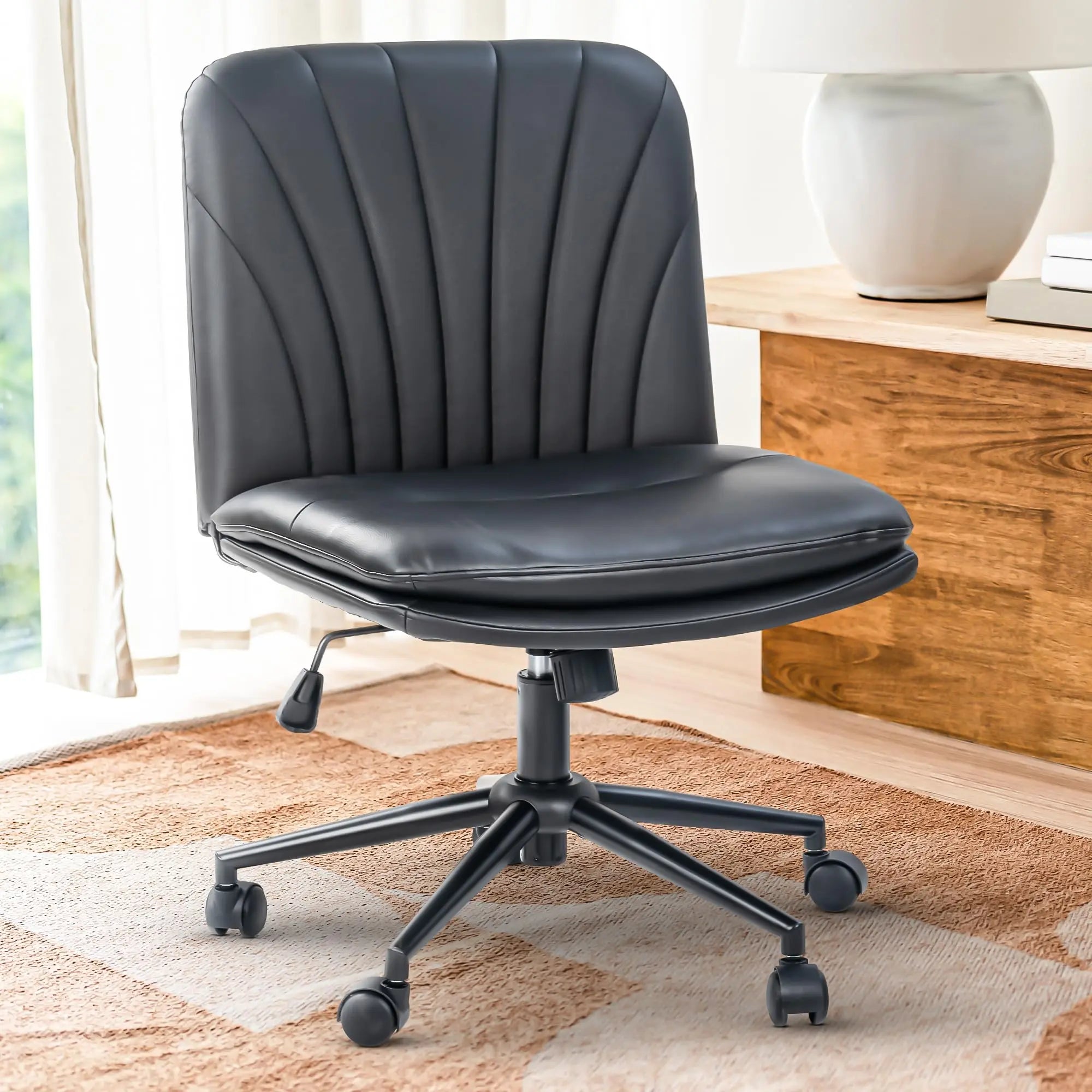 Drogo Zen Pro Cross Legged Chair for Work from Home, Cross Legged Wide Computer Chair Galaxy Incorporation