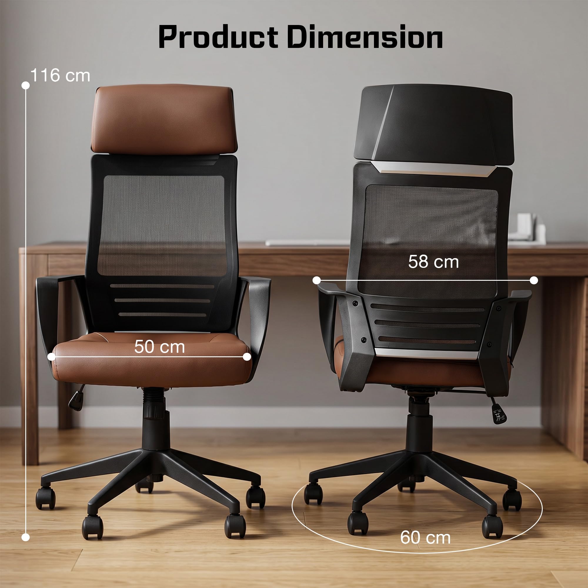 Drogo Lumina Pro Ergonomic Adjustable Office Chair for Work at Home