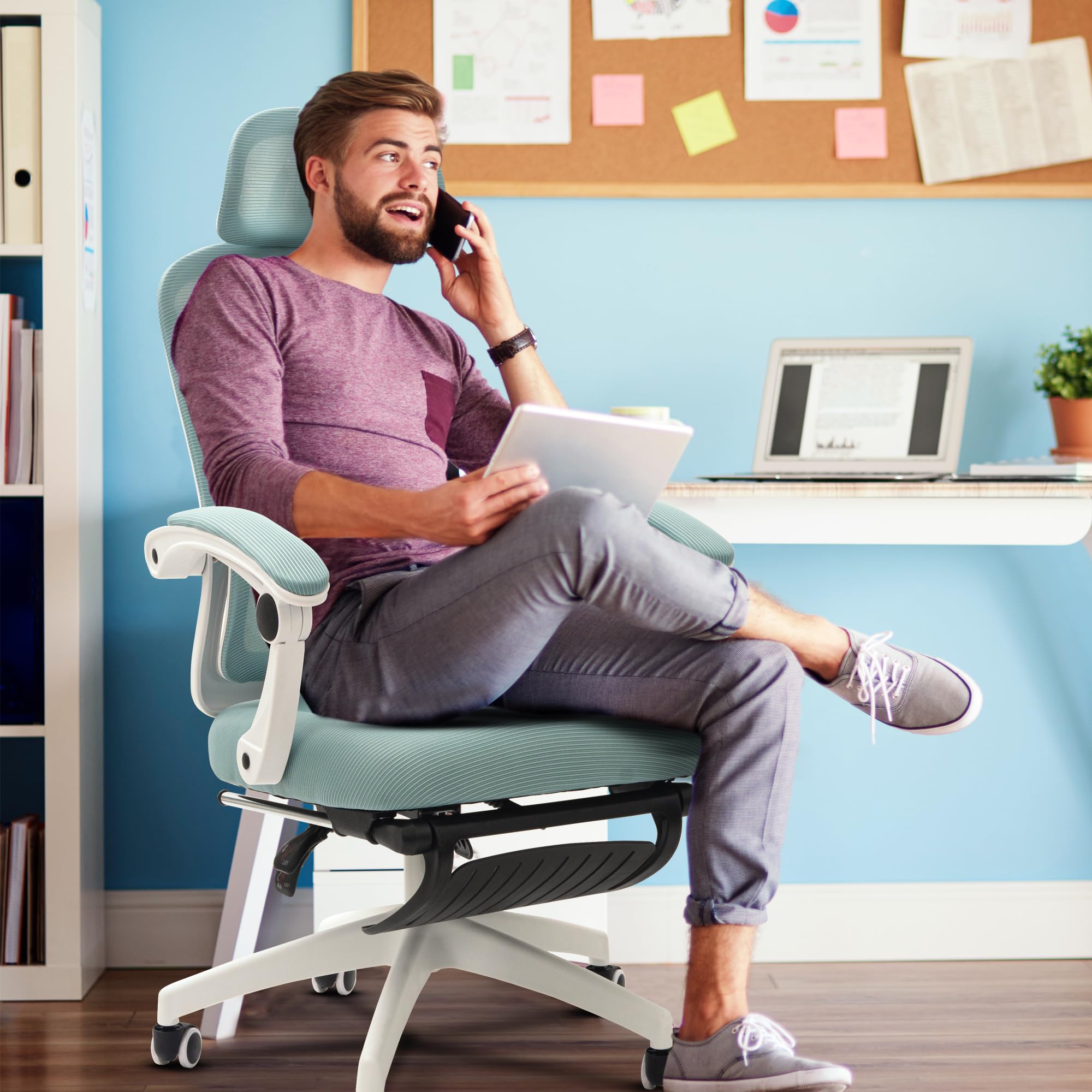 Drogo ComfortPro Premium Ergonomic Office Chair for Work from Home,Mesh Chair for Office