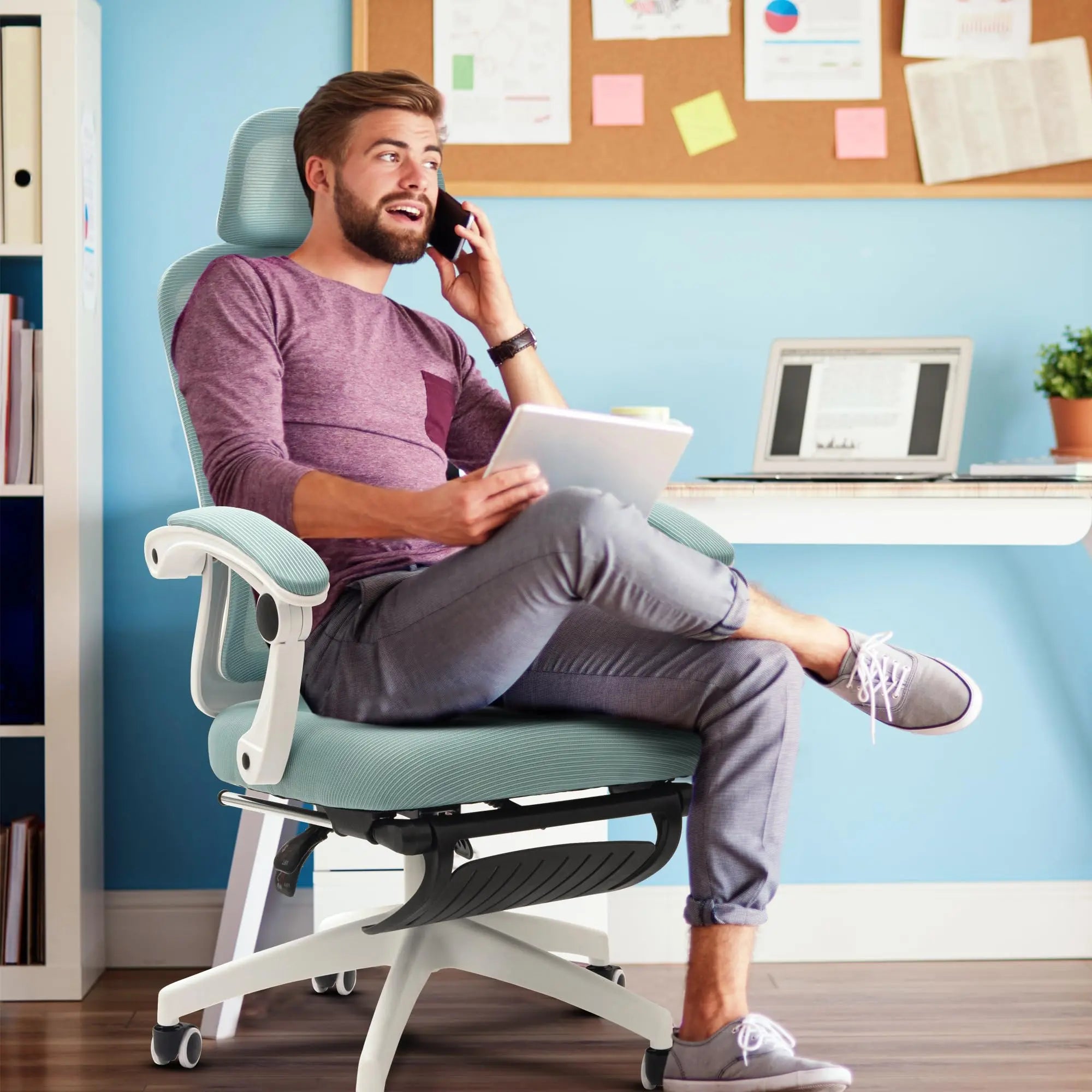 Drogo ComfortPro Premium Ergonomic Adjustable Office Chair for Work from Home,Mesh Chair for Office Galaxy Incorporation