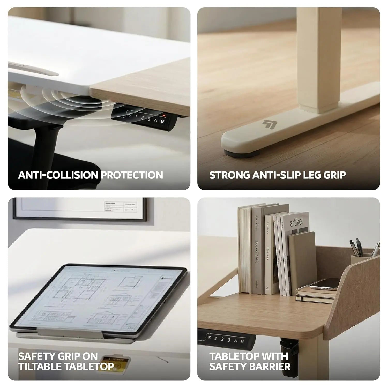 Drogo Axis Height Adjustable Table for Office Work & Home Compact Ergonomic Table (120ร50cm) Drogo India