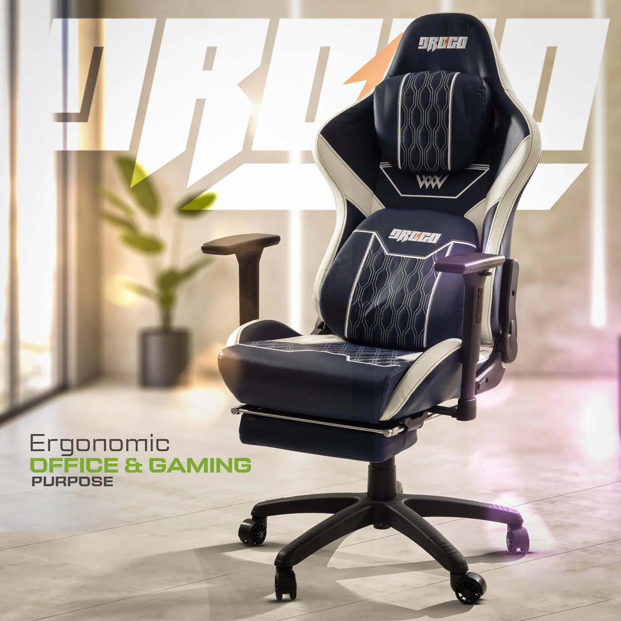 Drogo Matrix Series Multi-Purpose Ergonomic Gaming Chair with Adjustable Seat Height Galaxy Incorporation