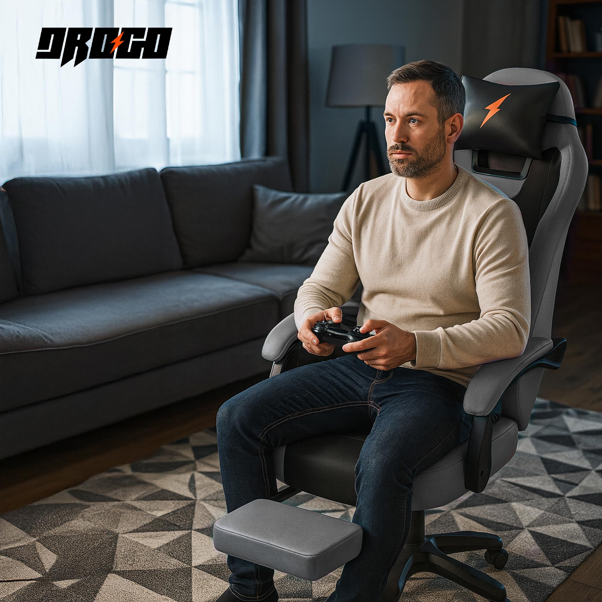 Drogo Aura Ergonomic Gaming Chair with Premium PU Leather Fabric
