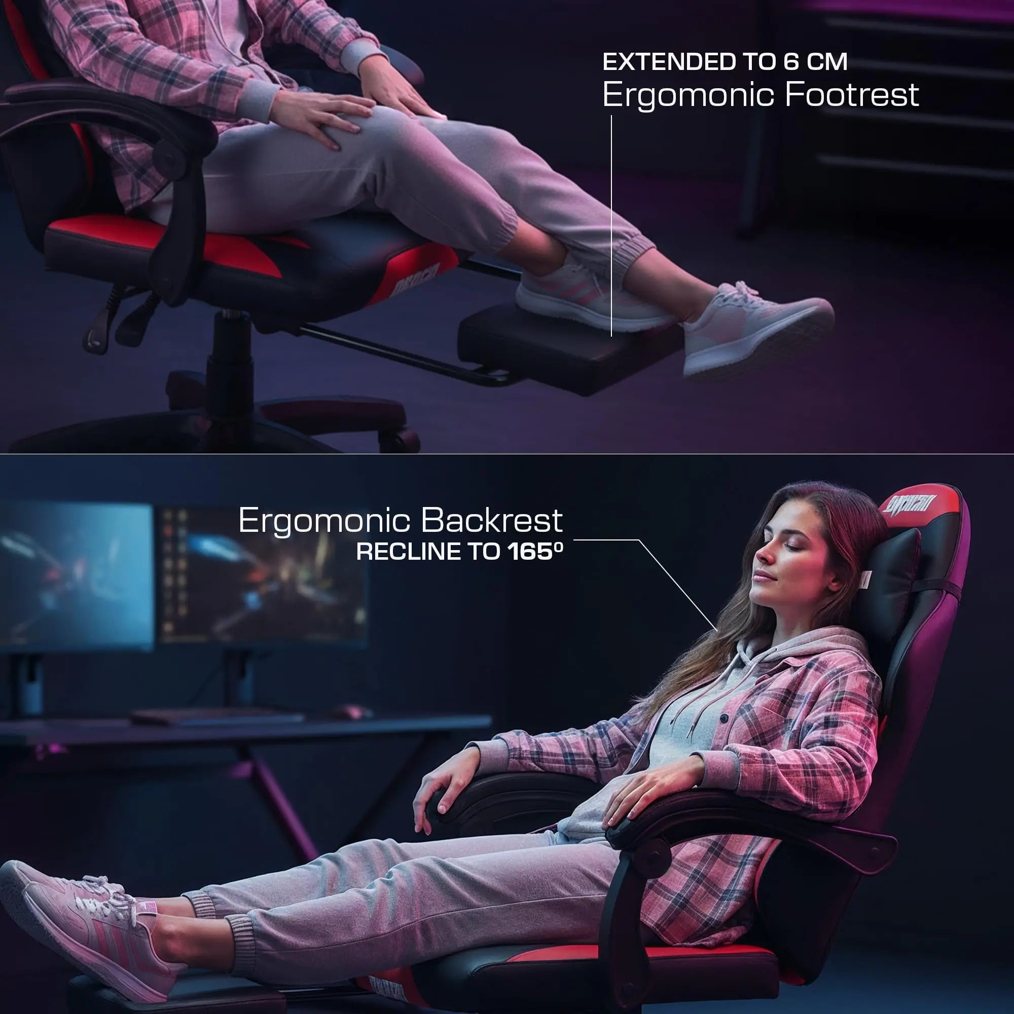 Drogo Auro X1 Ergonomic Gaming Chair with Premium PU Leather Fabric Drogo India