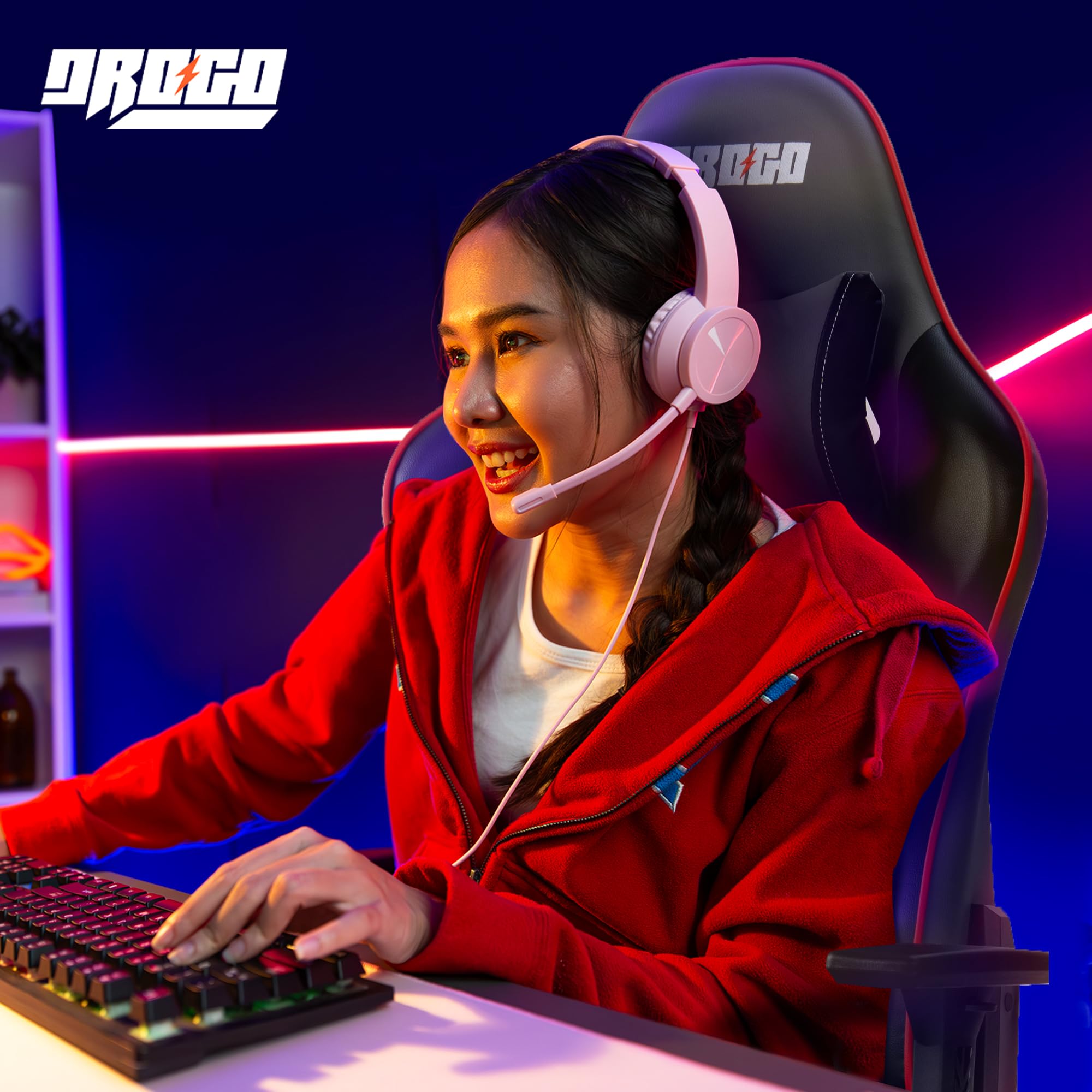 Drogo Wrath Pro Ergonomic Gaming Chair with Adjustable Seat, PU Leather