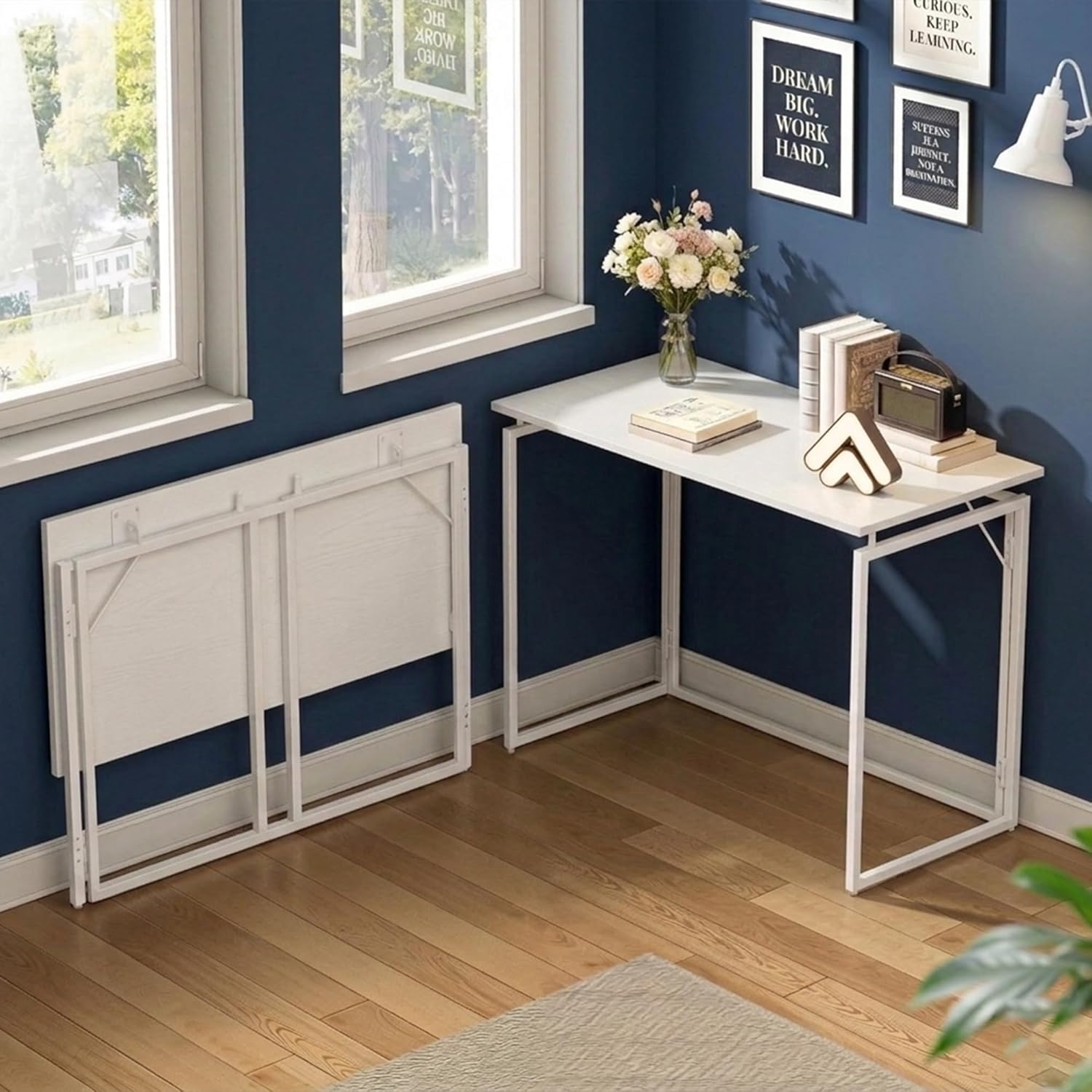 Drogo Foldable Wooden Study Table Computer Desk for Home Office Drogo