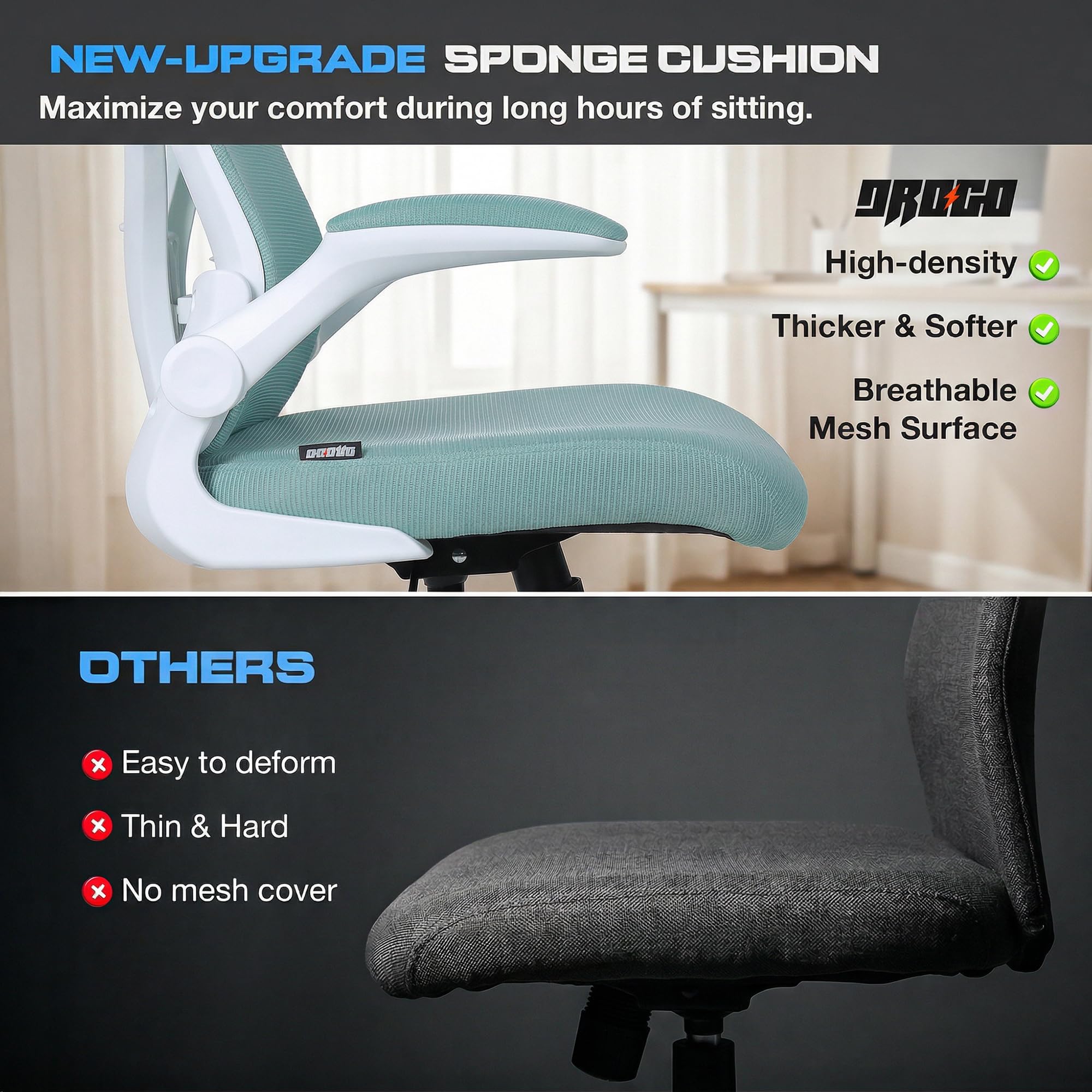 Drogo Marshal Lite Ergonomic Office Chair for Work from Home