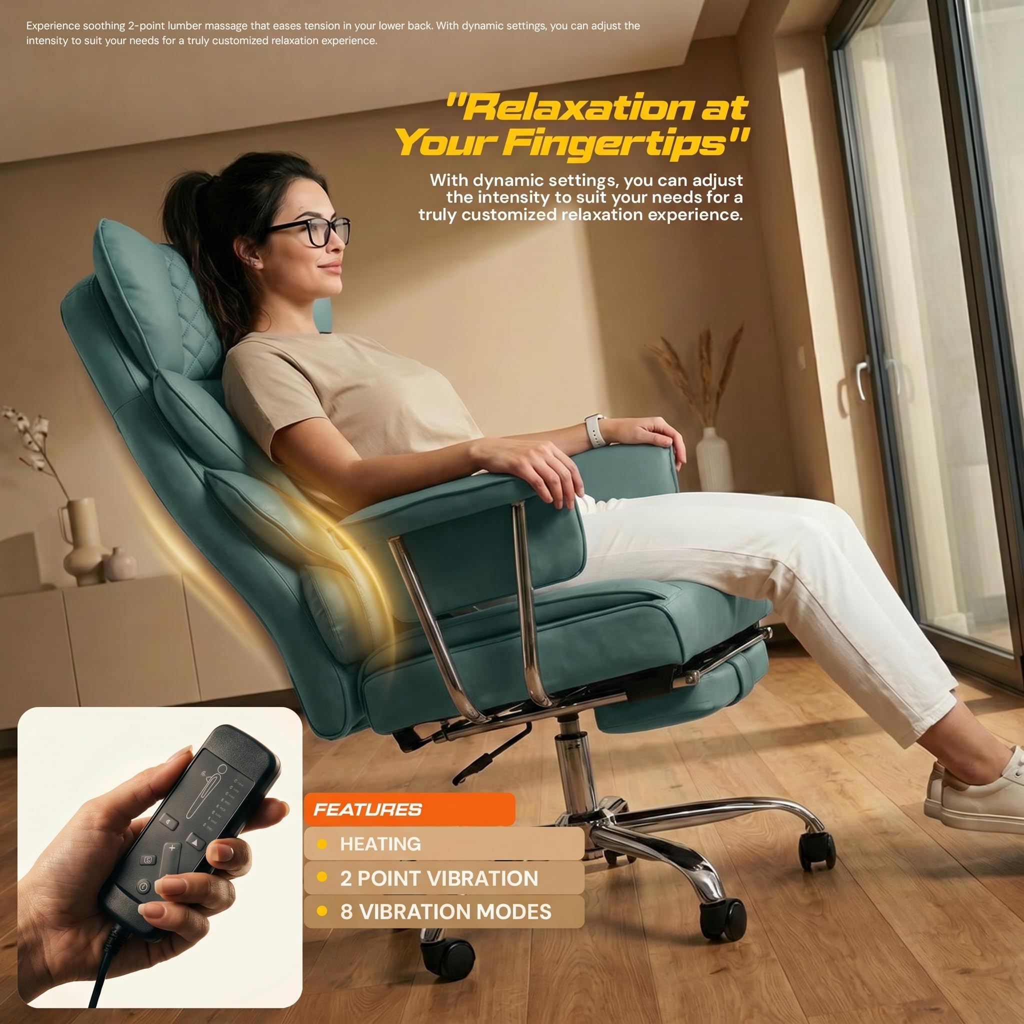 Drogo Monarch X Executive Massage Office Chair with Heat Therapy