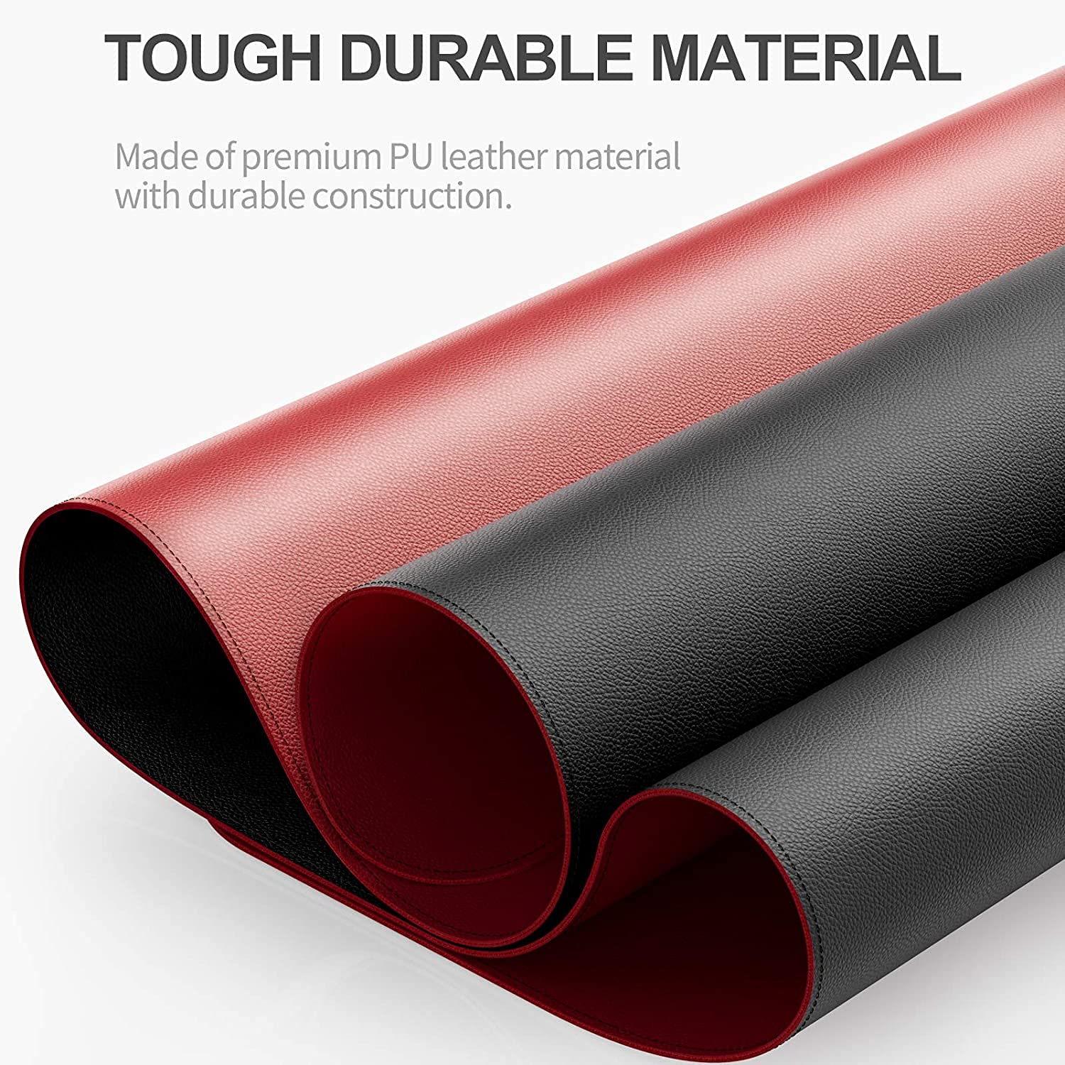 Drogo Dual-Sided Vegan Leather Mouse Pad Desk Mat for Office/Gaming (80x40cm)