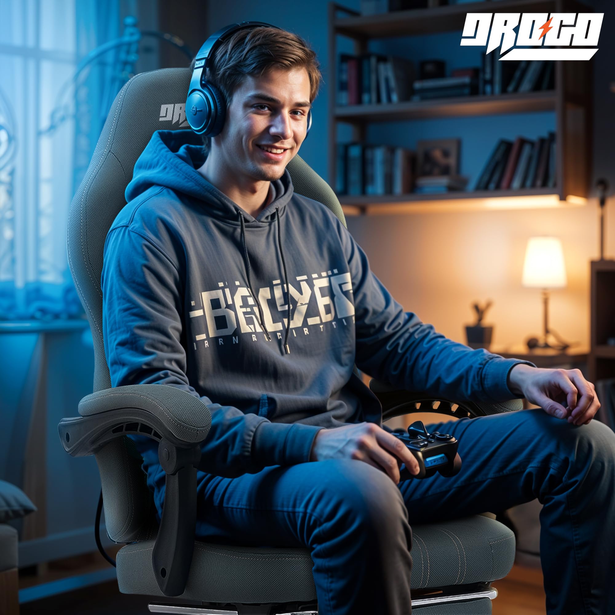 Drogo Apex Ergonomic Gaming Chair, Highback Computer Chair with Linkage Armrest