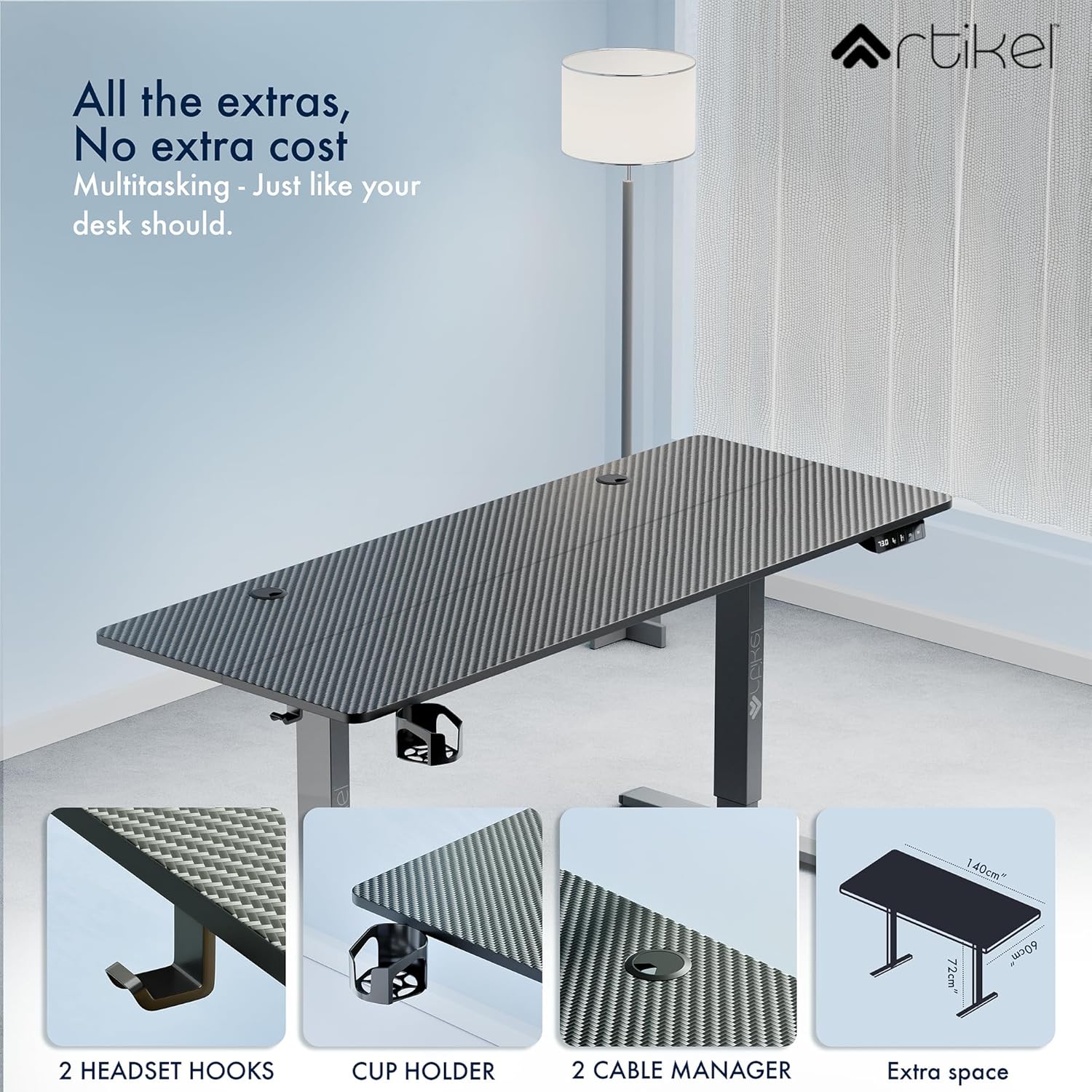 Drogo Eco Electric Height Adjustable Table for Office Work Drogo