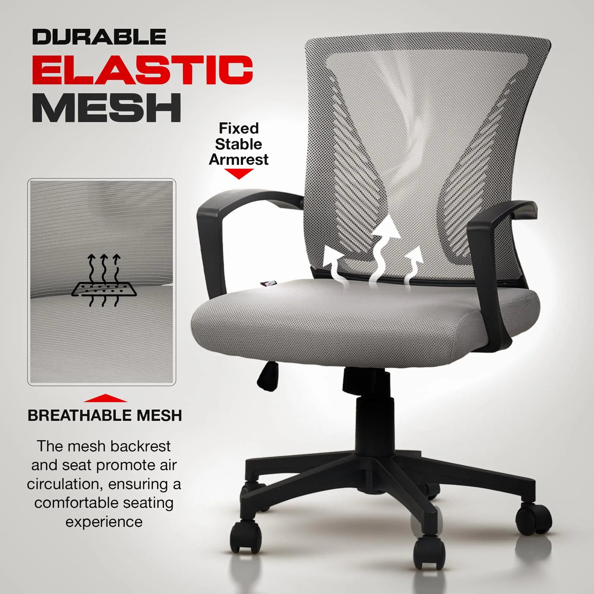 Drogo ComfortWing Ergonomic Office Chair for Work from Home Desk Chair Drogo India