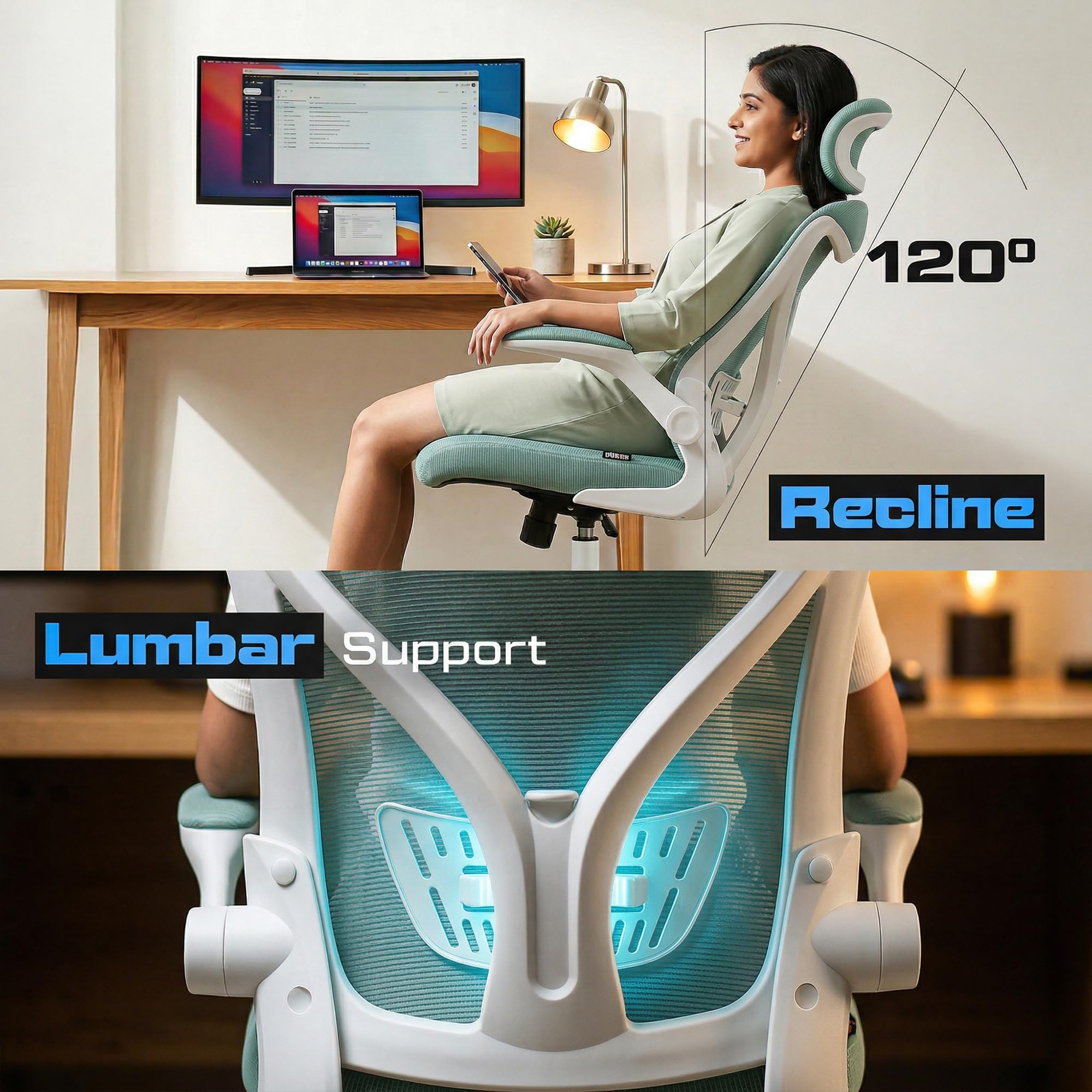 Drogo Marshal Lite Ergonomic Office Chair for Work from Home