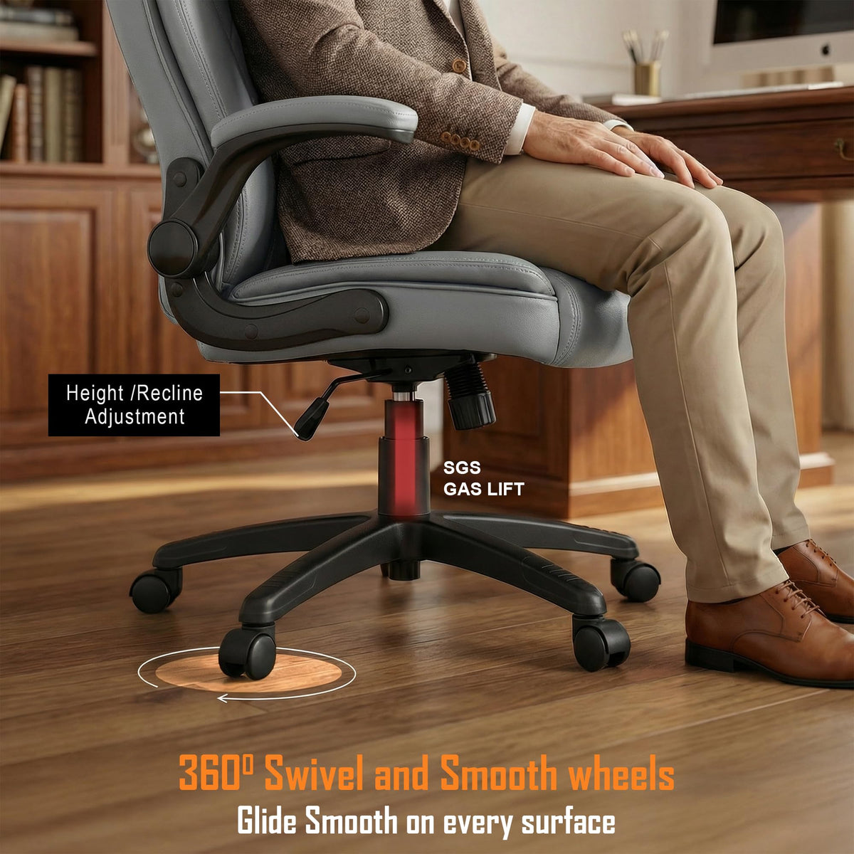 Drogo Dominus Ergonomic Leather Office Chair