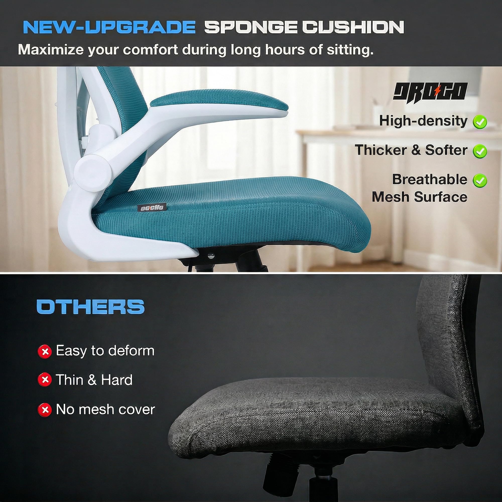 Drogo Marshal Lite Ergonomic Office Chair for Work from Home