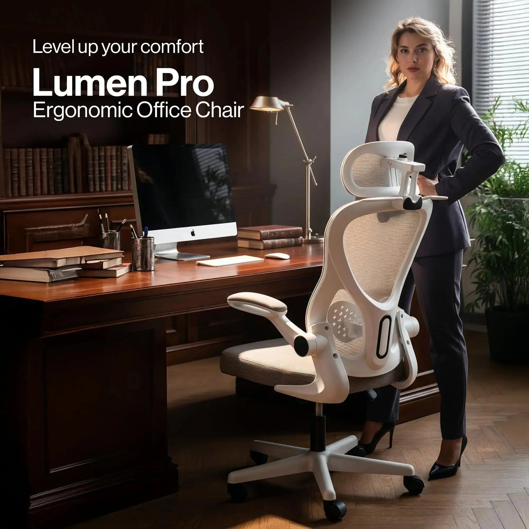Drogo ErgoFlex Ergonomic Office Chair for Work from Home with Breathable Mesh, Flip-up Armrest Drogo Ergonomics
