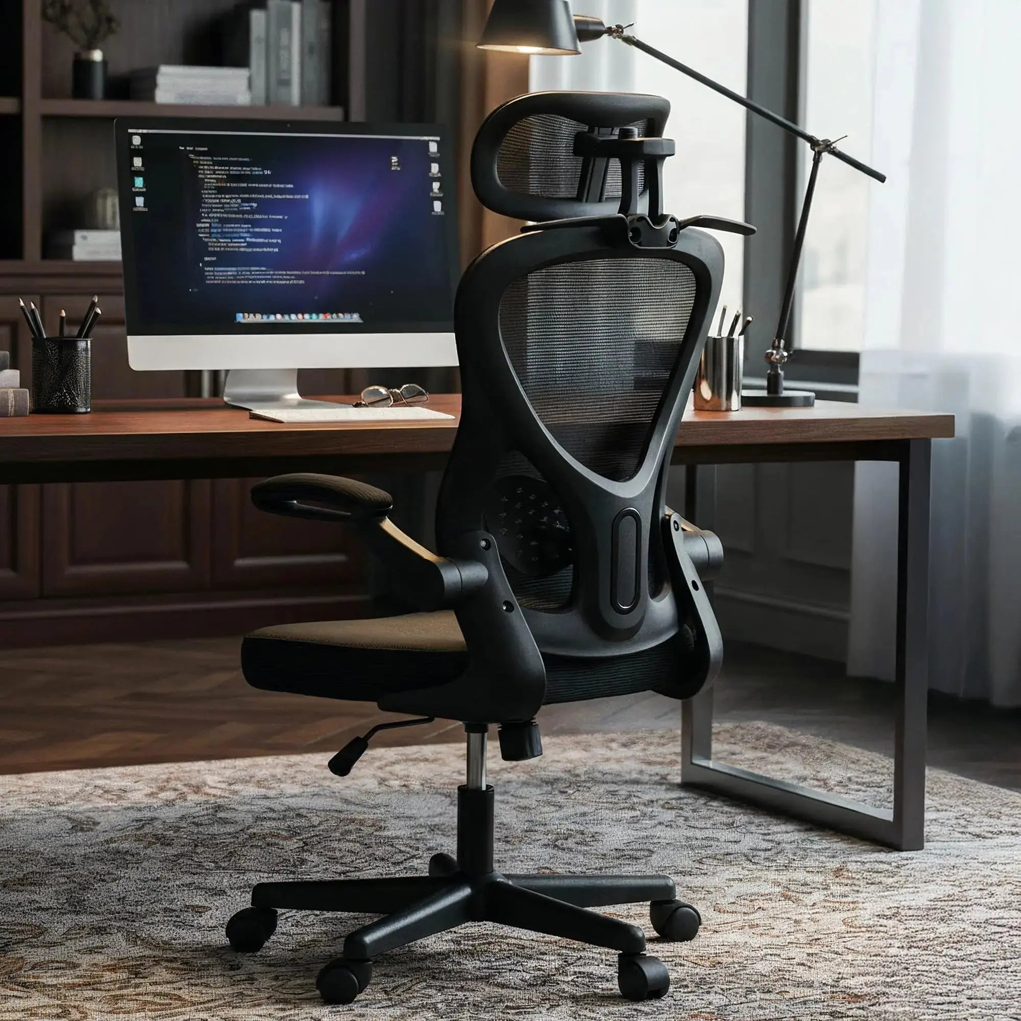 Drogo ErgoFlex Ergonomic Office Chair for Work from Home with Breathable Mesh, Flip-up Armrest Drogo Ergonomics