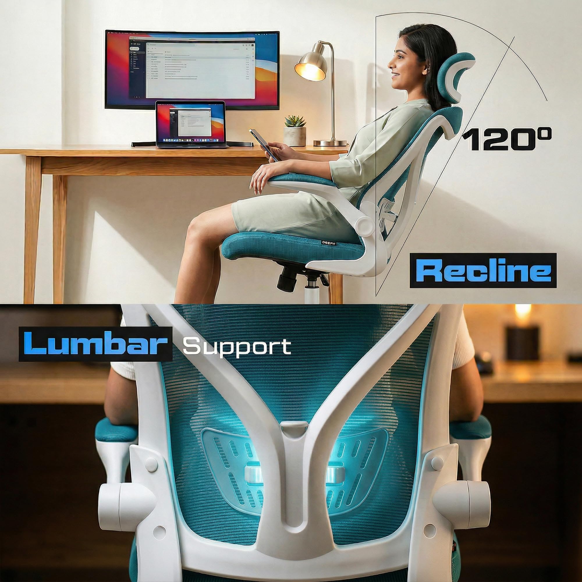 Drogo Marshal Lite Ergonomic Office Chair for Work from Home