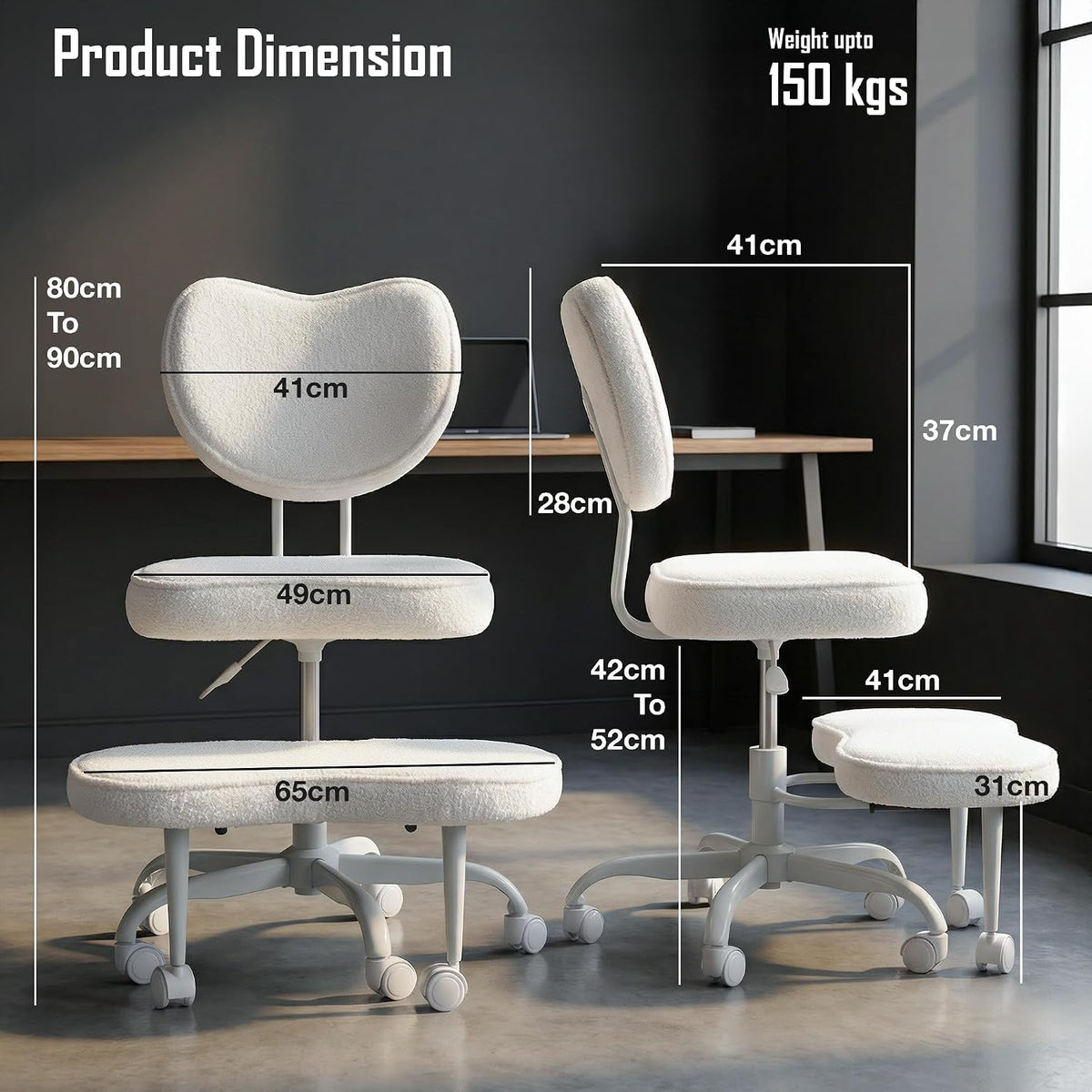Cross Legged Office Chair