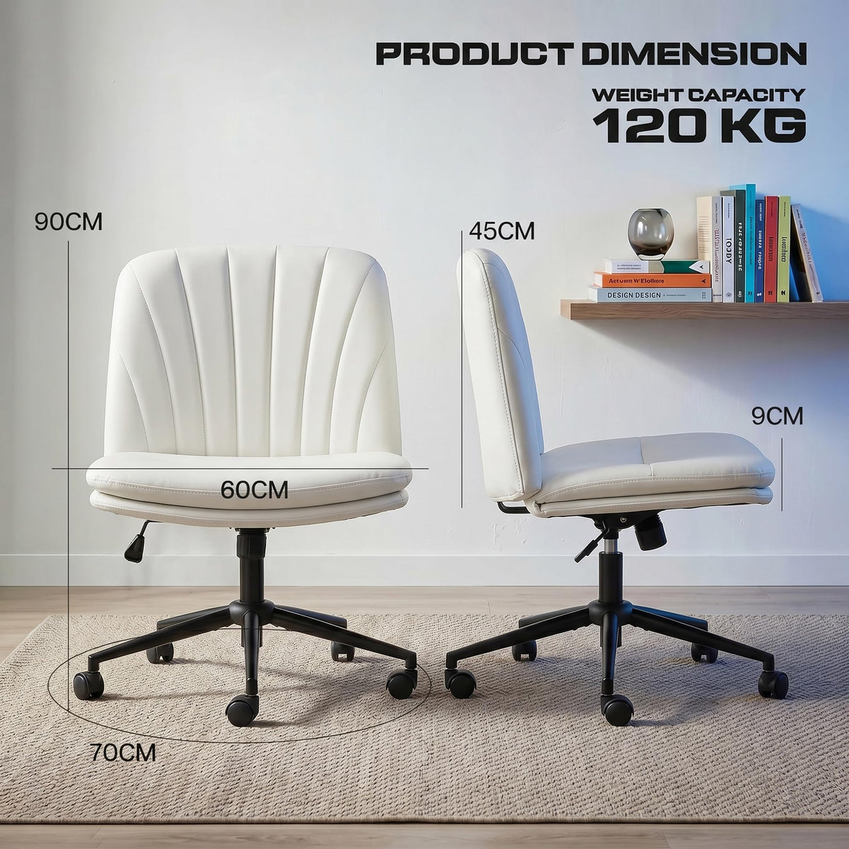 Zen Cross Legged Chair for Work from Home (Beige)