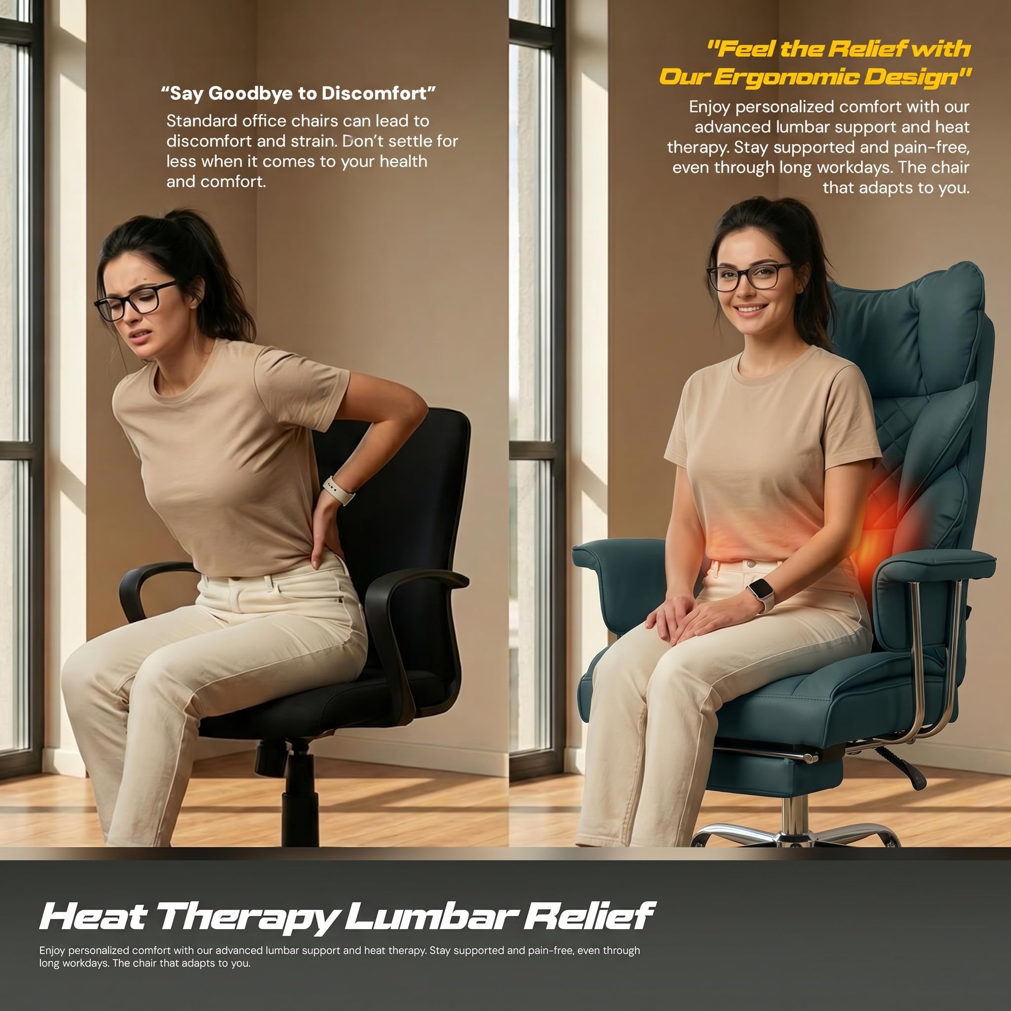 Drogo Monarch X Executive Massage Office Chair with Heat Therapy