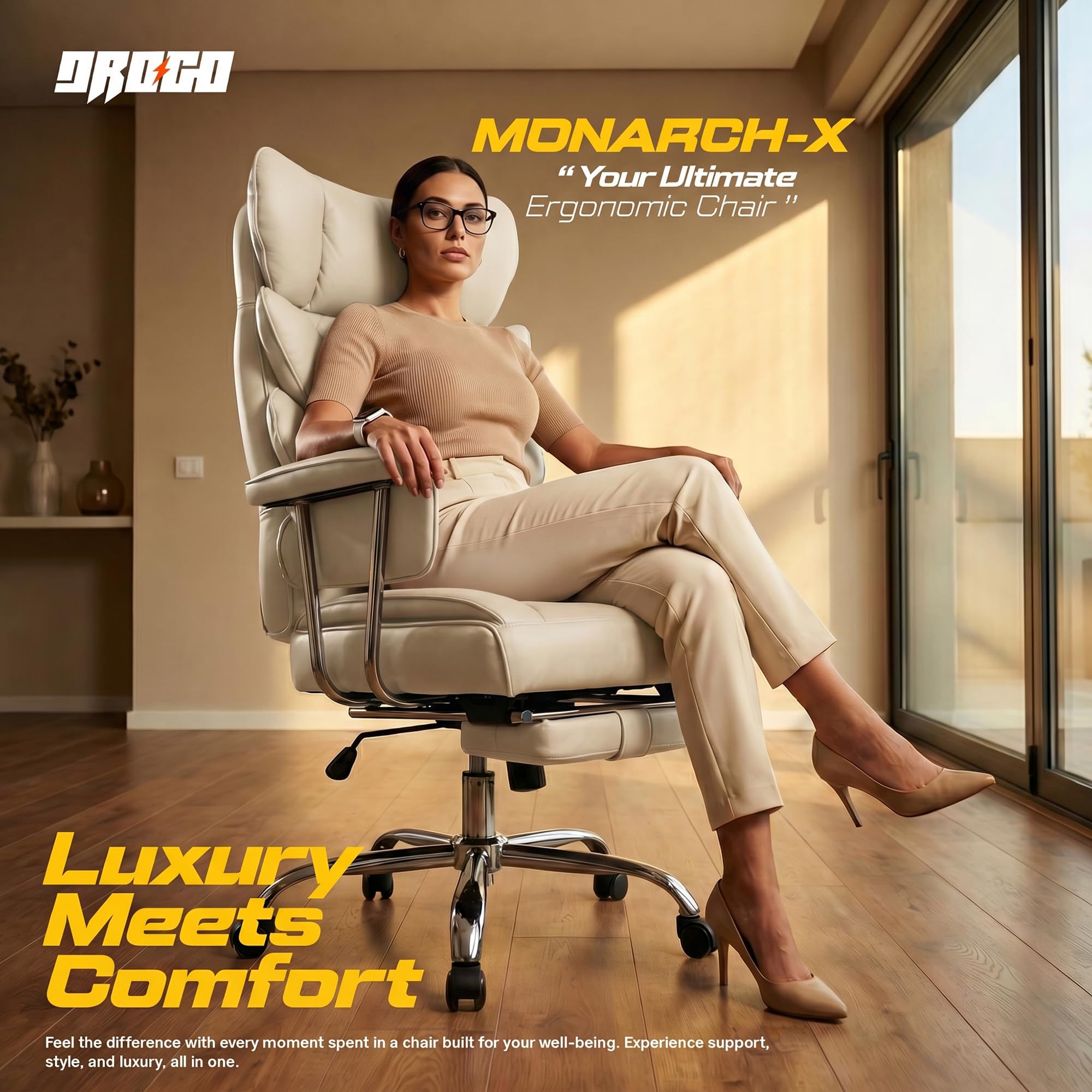 Drogo Monarch X Executive Massage Office Chair with Heat Therapy