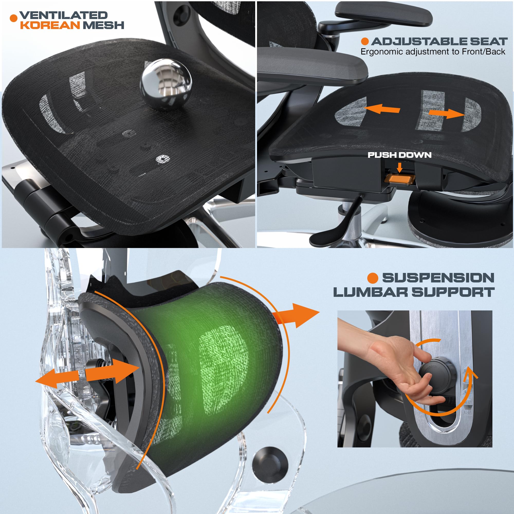 Drogo Evo Lounge Office Chair for Work from Home, Ergonomic Computer Chair