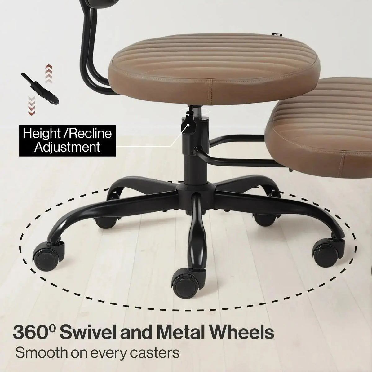 PREORDER Drogo Meditura Cross Legged Office Chair with Wheels, Wide Criss Cross Kneeling Drogo India