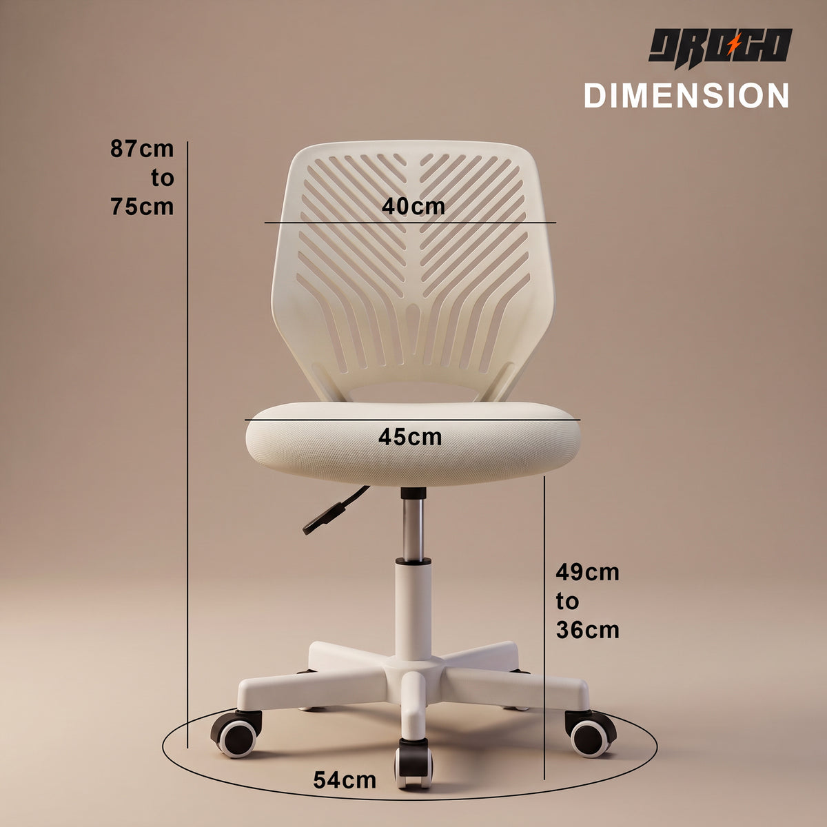 Drogo Ergonomic Small Study Computer Chairs for Girls Boys Teens