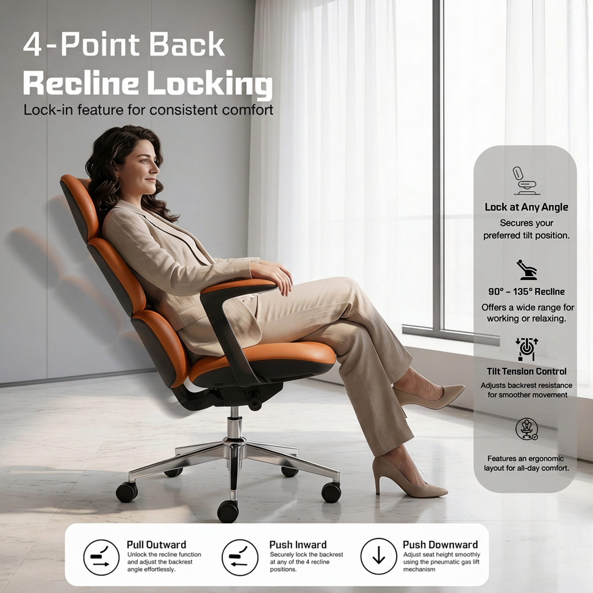 Drogo Cloud Ergonomic Office Chair for Work from Home