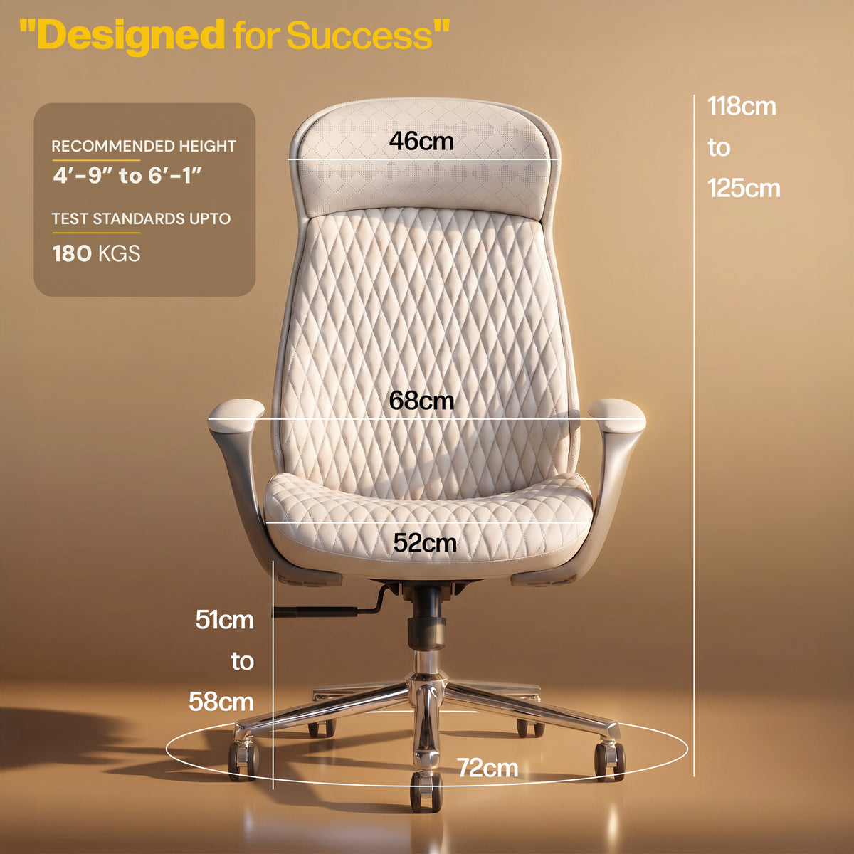 Drogo Levente Premium Ergonomic Office Chair for Work