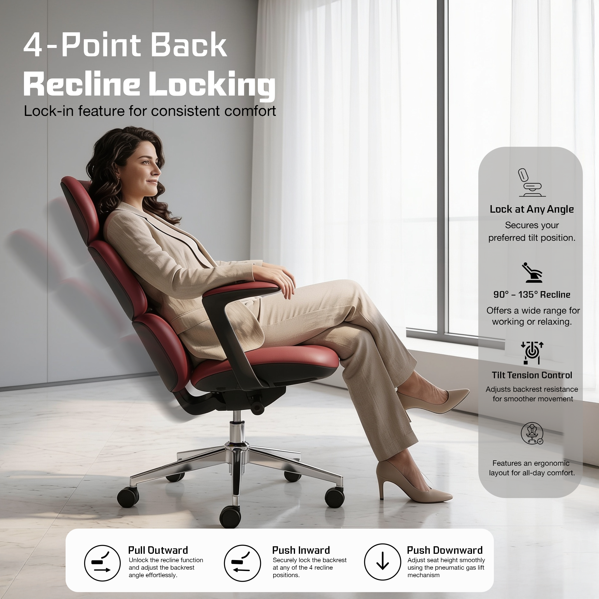 Drogo Cloud Ergonomic Office Chair for Work from Home