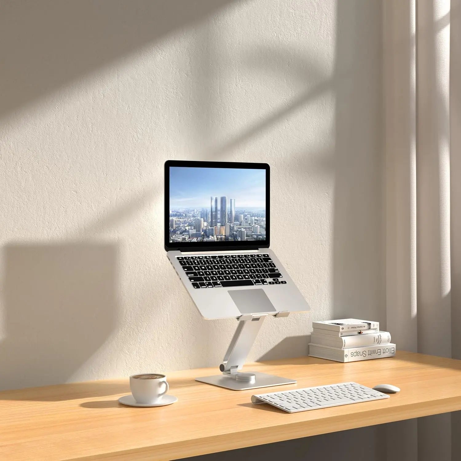 Drogo Ergonomic Adjustable Laptop Stand Premium Height Adjustable & Rotatable Riser for Desk Drogo India