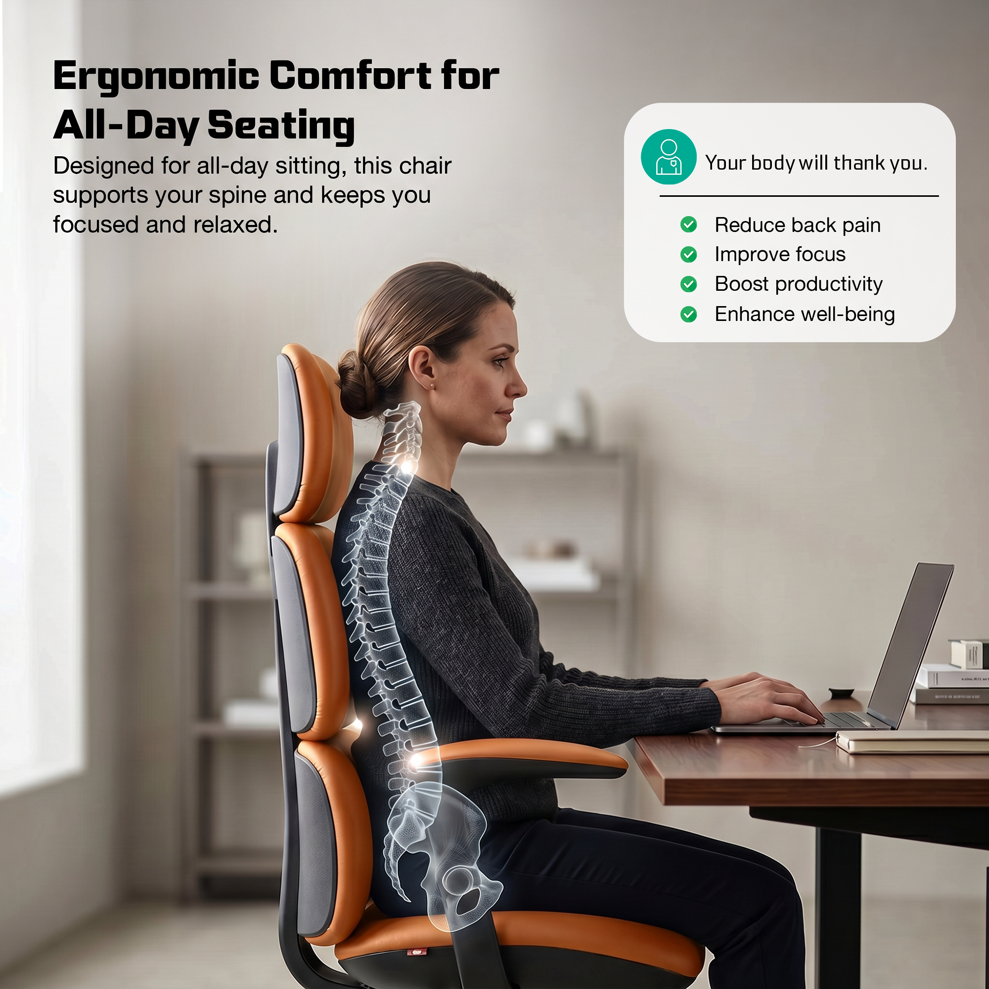 Drogo Cloud Ergonomic Office Chair for Work from Home
