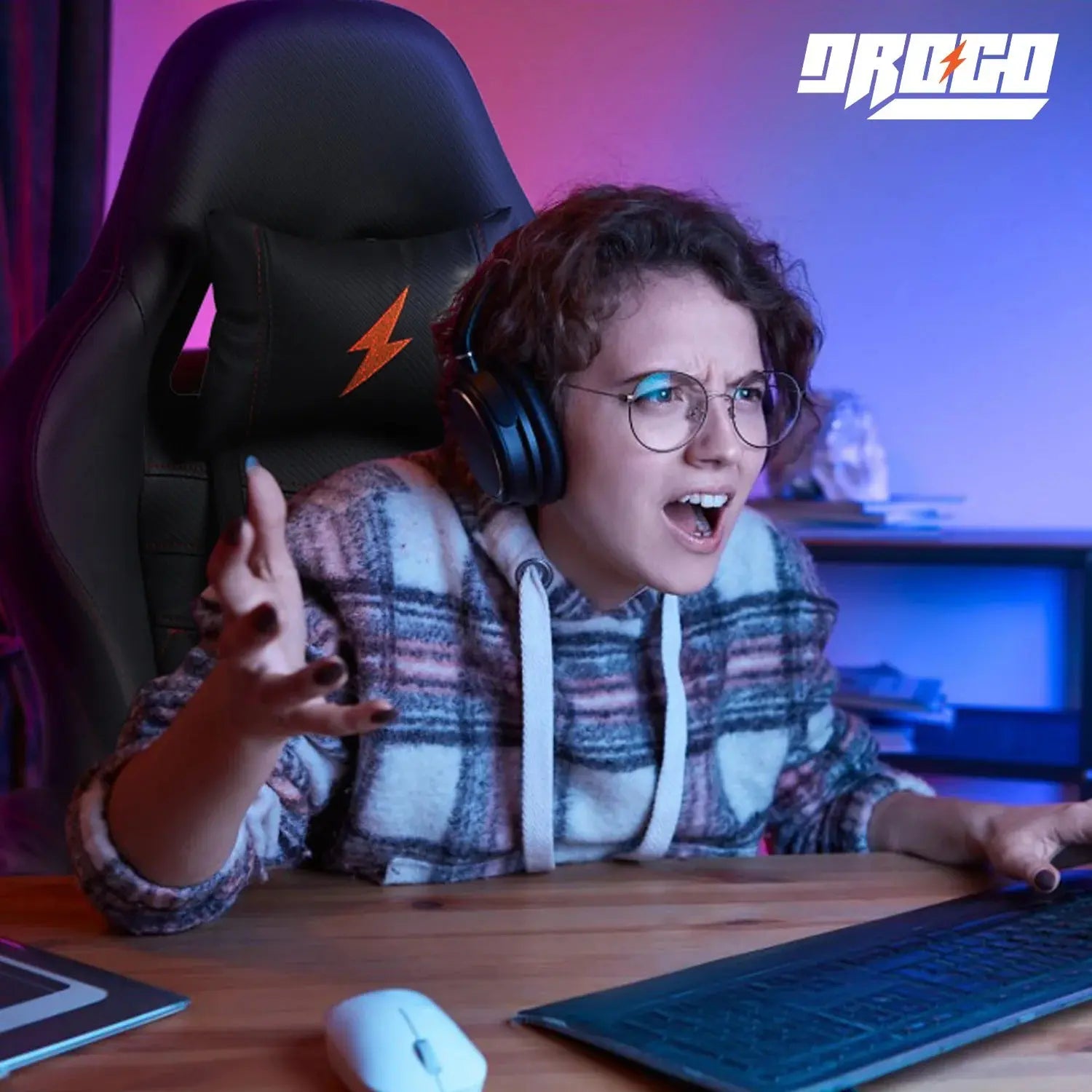 Drogo Emperor Gaming Chair + Artikel Pro Height Adjustable Desk – Work & Play Productivity Bundle Drogo India