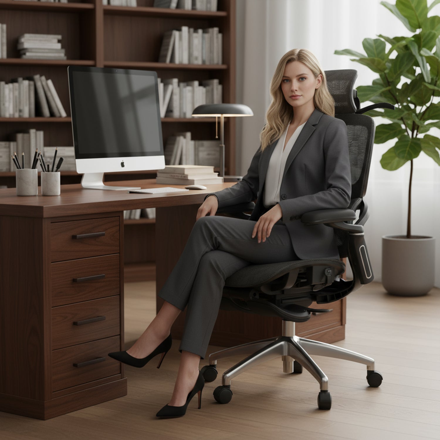 Drogo Evo Lounge Office Chair for Work from Home, Chair for Study with Breathable Mesh