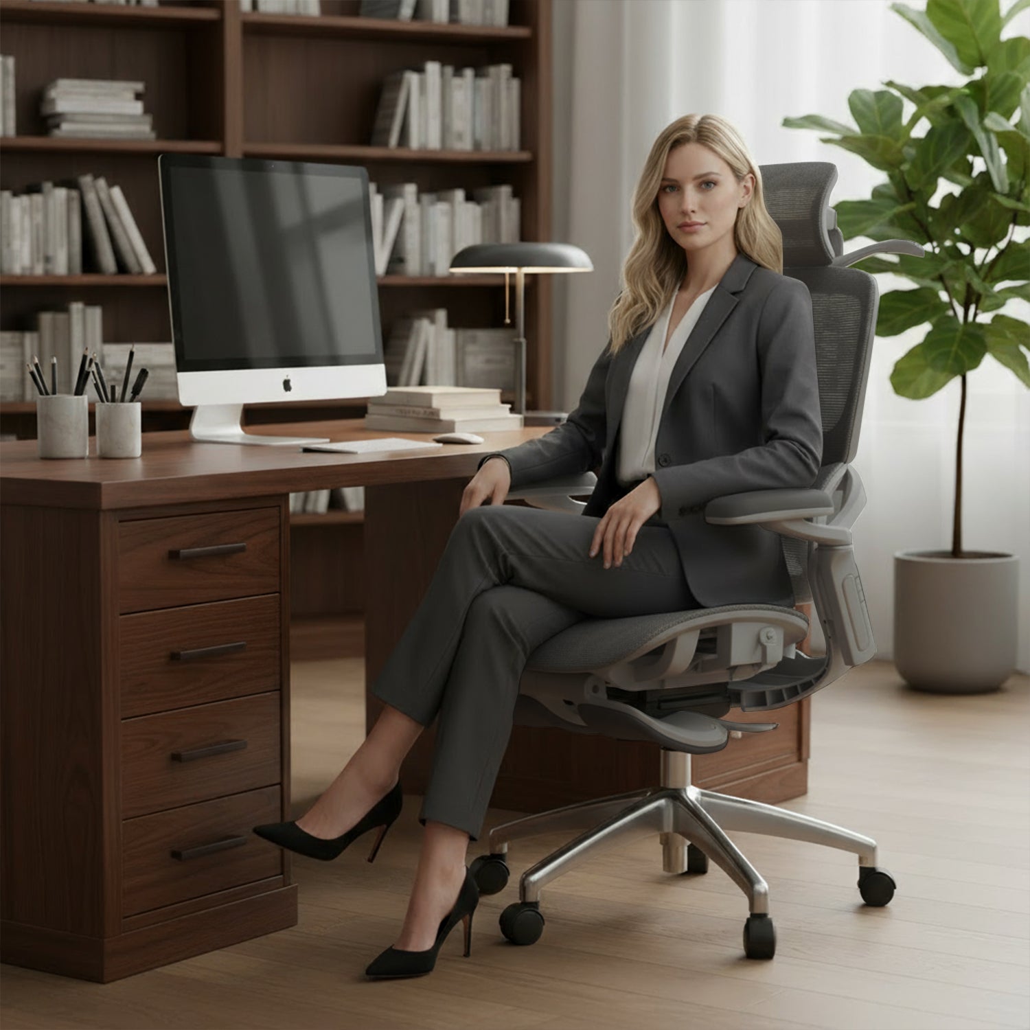 Drogo Evo Lounge Office Chair for Work from Home, Chair for Study with Breathable Mesh